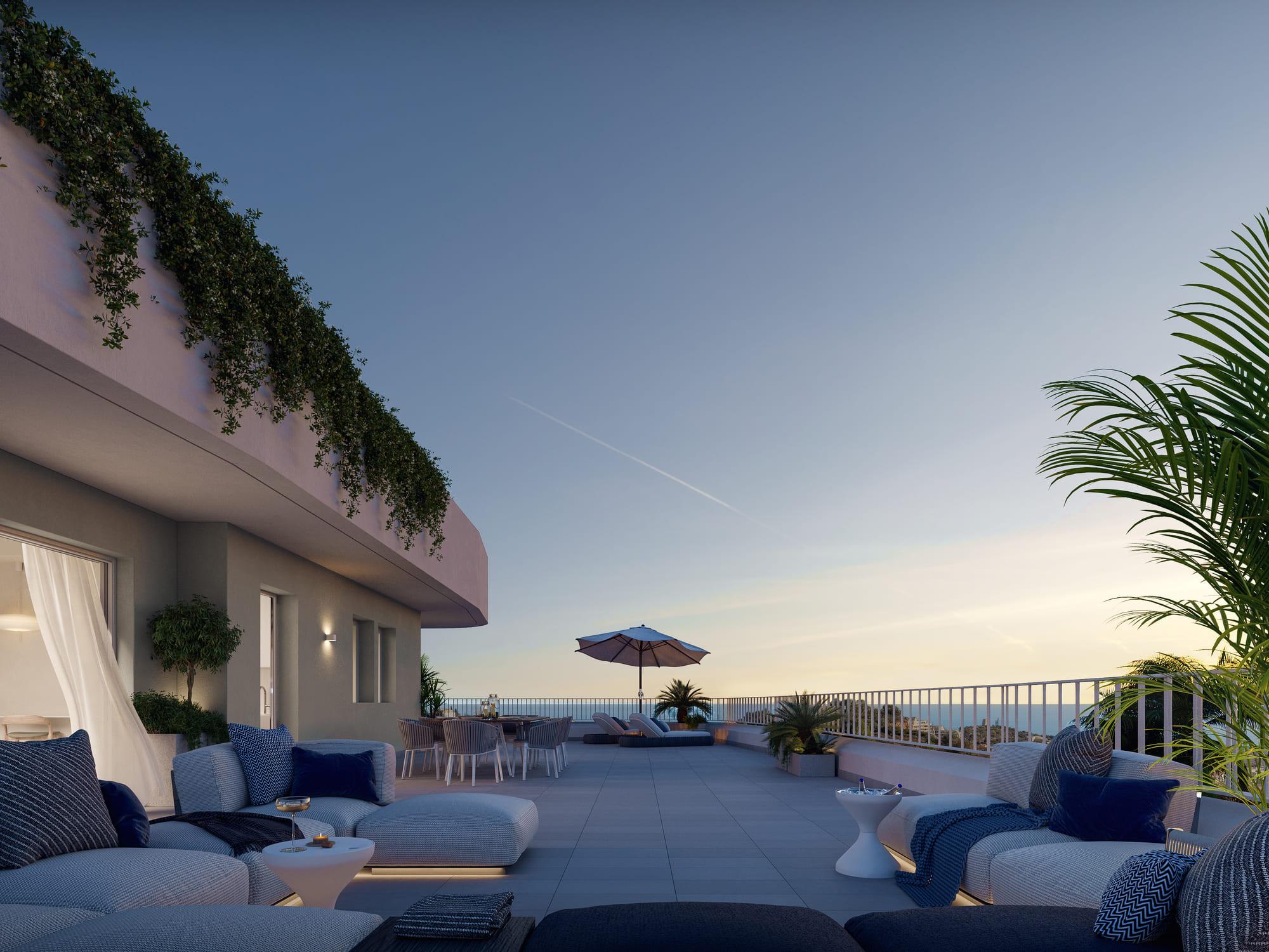 Second view of the penthouse interior, Los Pacos