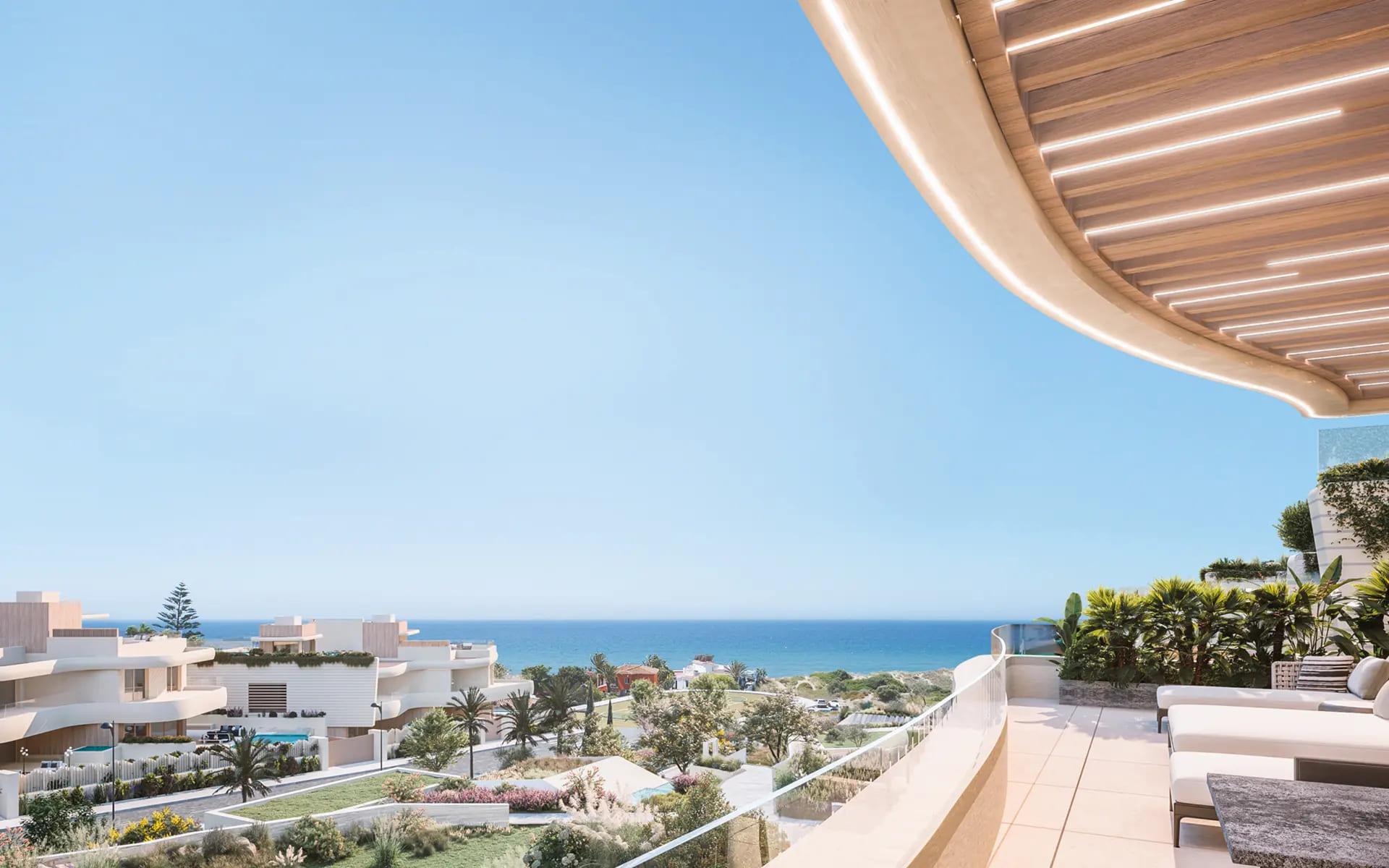 Solarium level of 4-bedroom townhouse in Santa Clara, Marbella