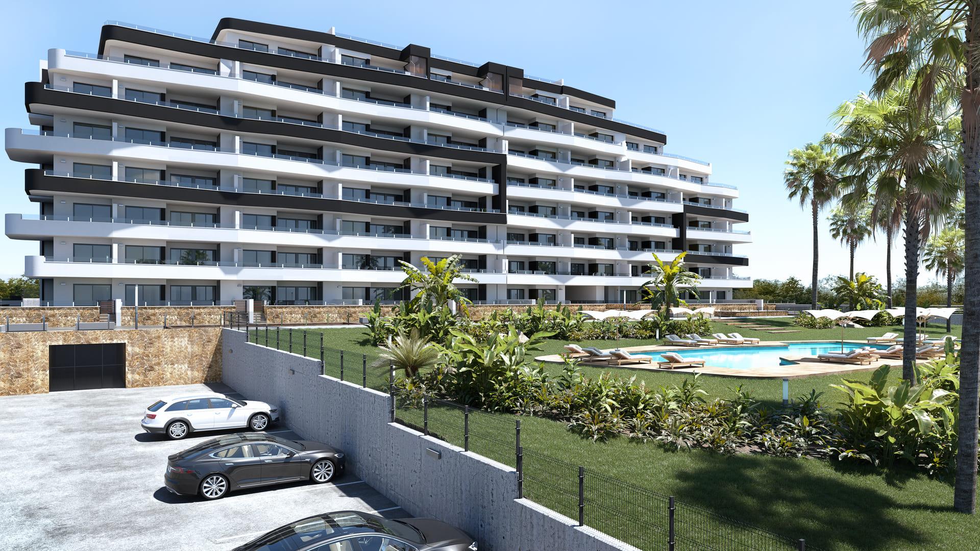Entrance of the apartment in Pueblo 9, San Miguel De Salinas
