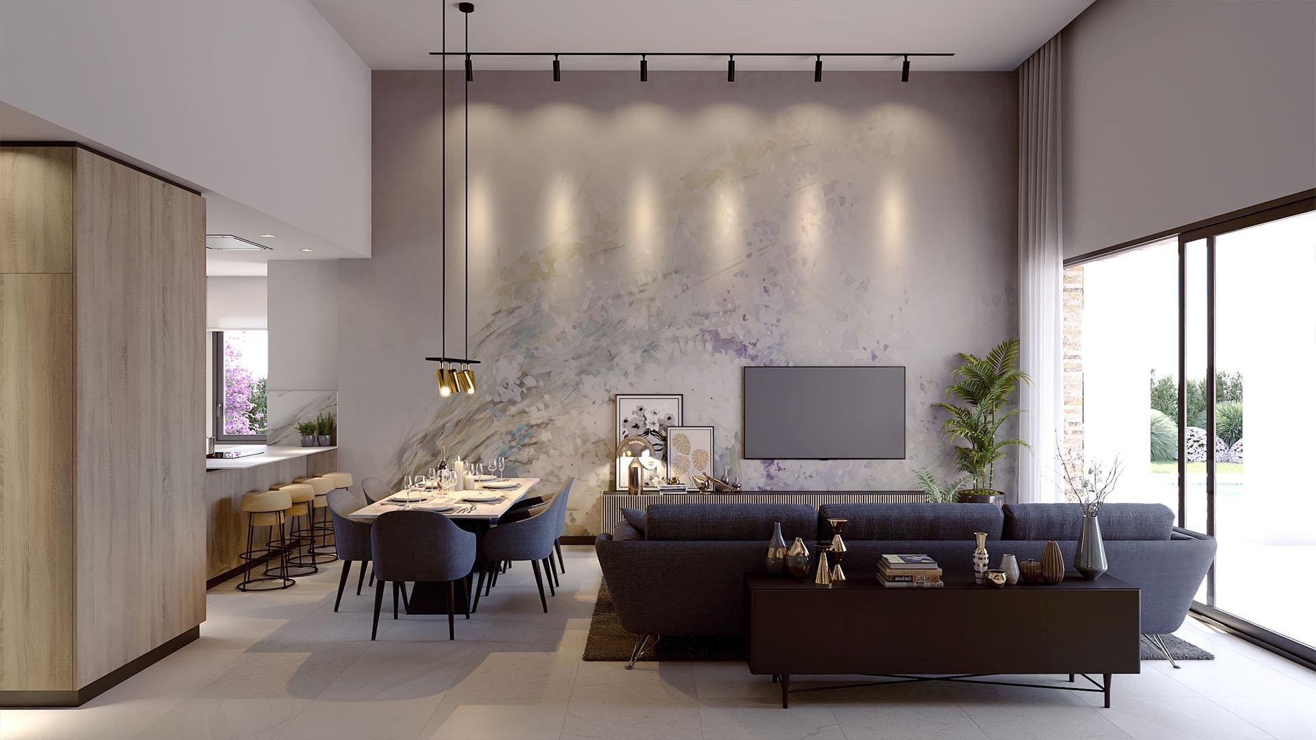 Poolside area and surrounds, villa development, Algorfa, Alicante