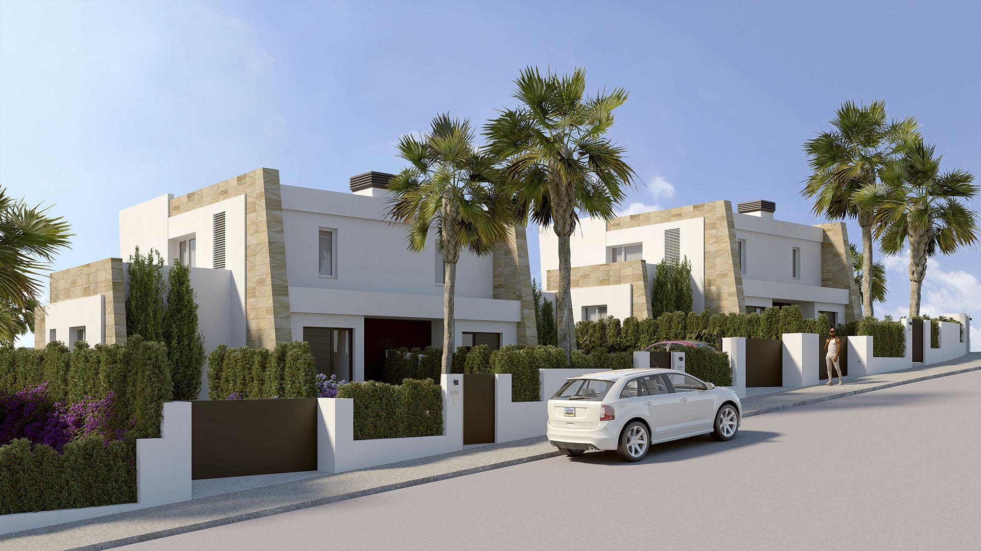 Development overview showing multiple villas, Algorfa