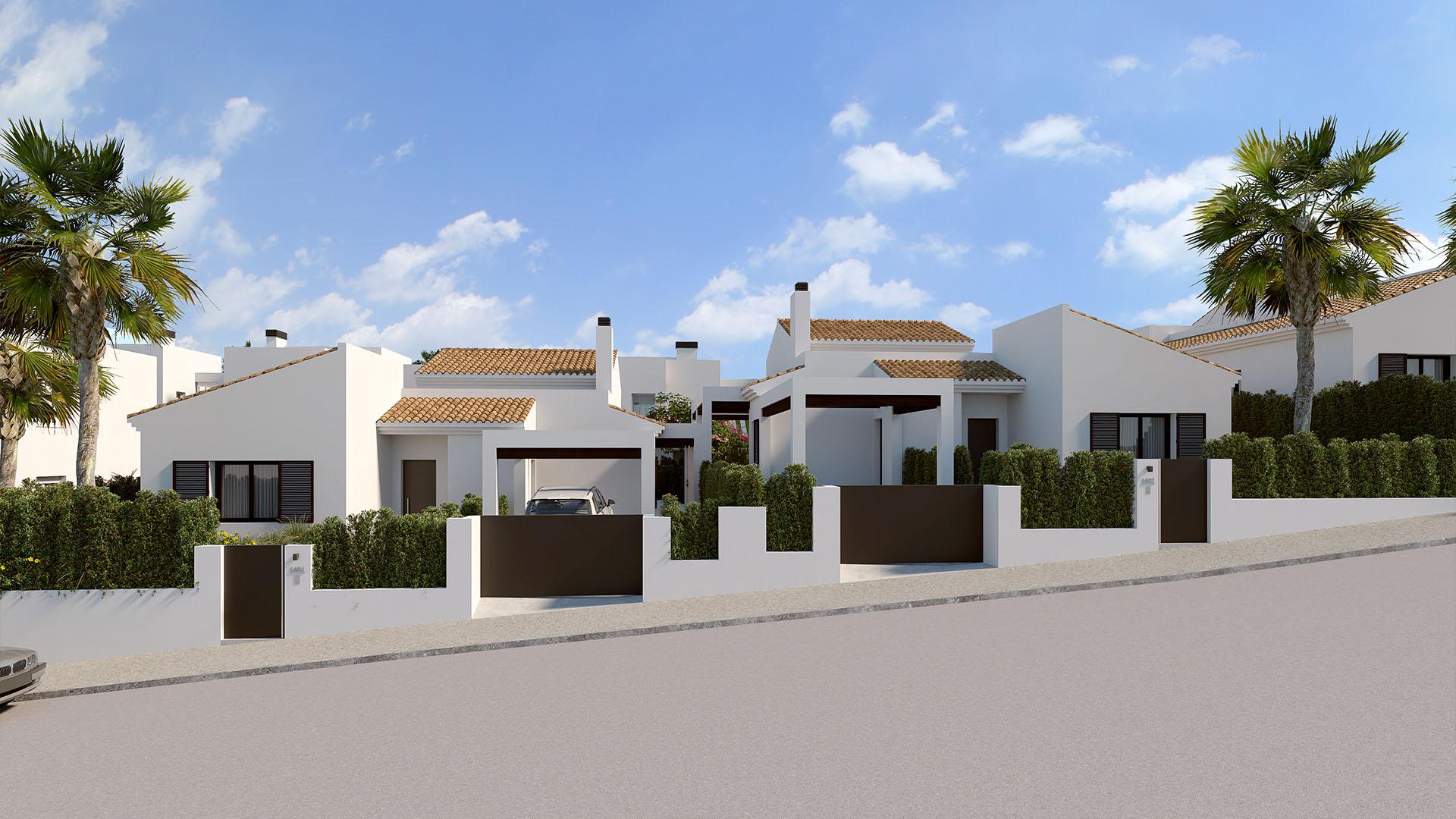 Development entrance and road access, Algorfa, Alicante