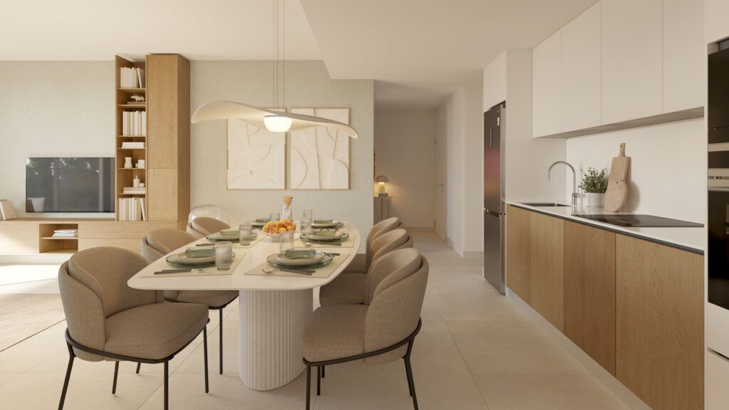 Kitchen in 2-bedroom new-build apartment, Bel-Air-Cancelada-Saladillo, Estepona