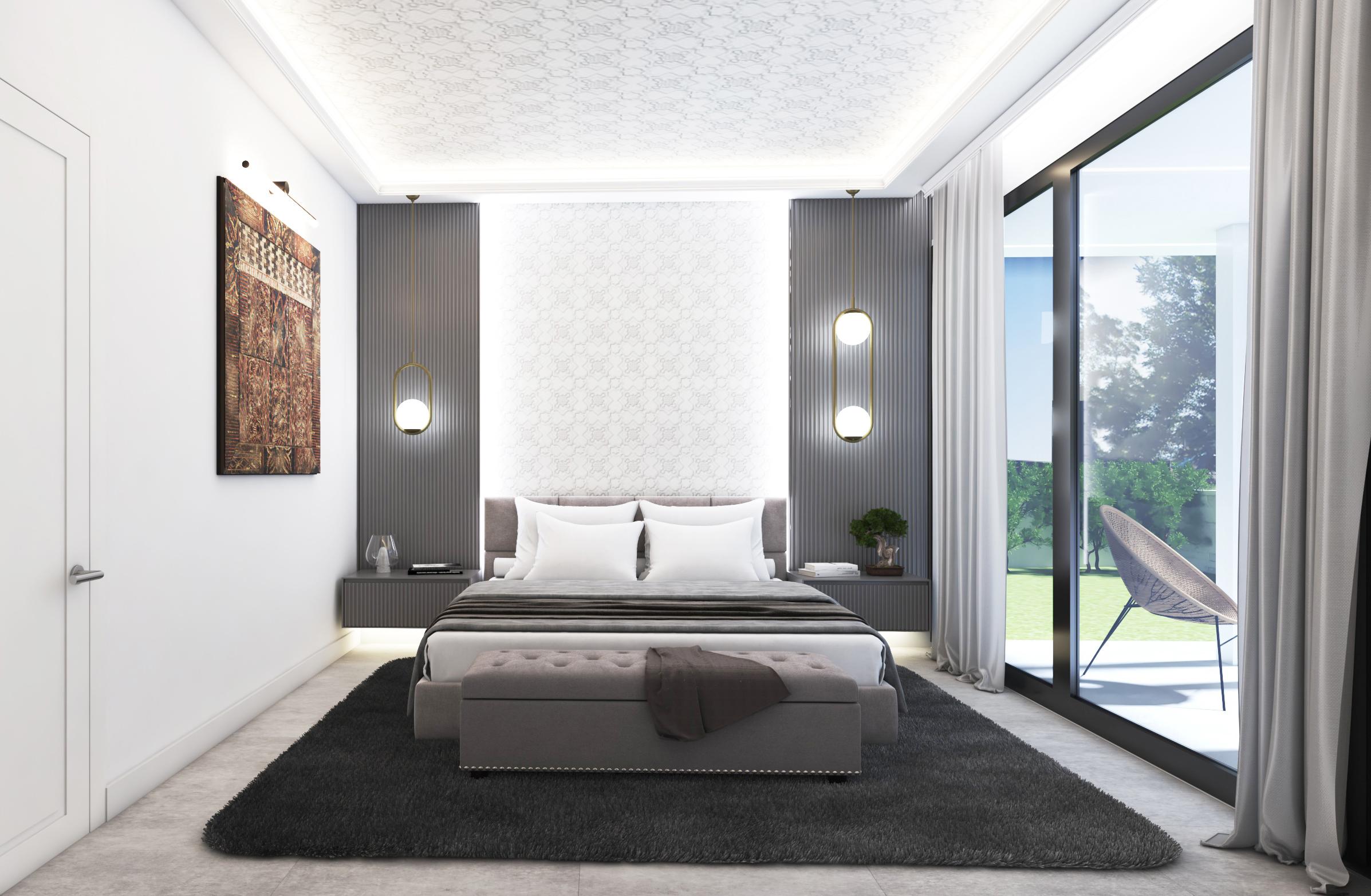 Solarium level of new-build villa with views over El Higuerón