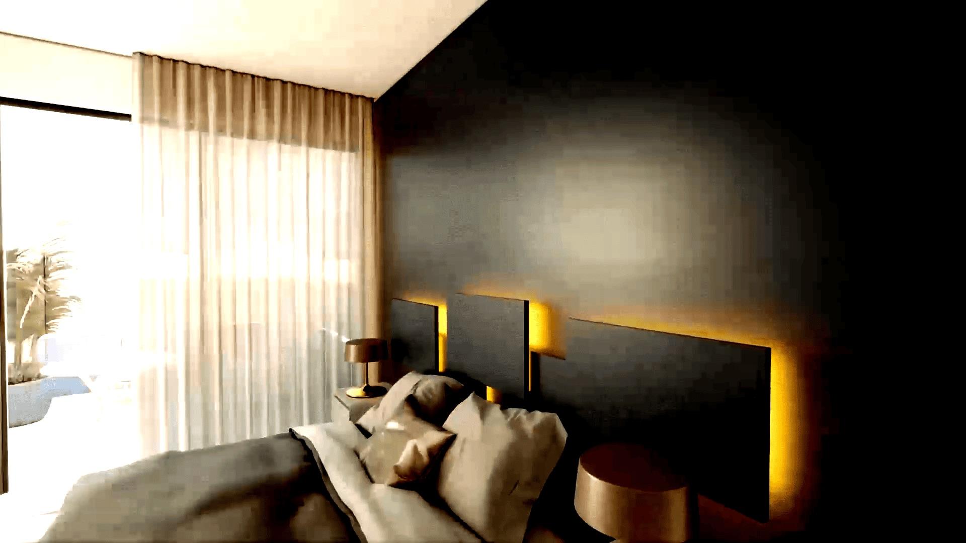 Detail of flooring and wall finishes