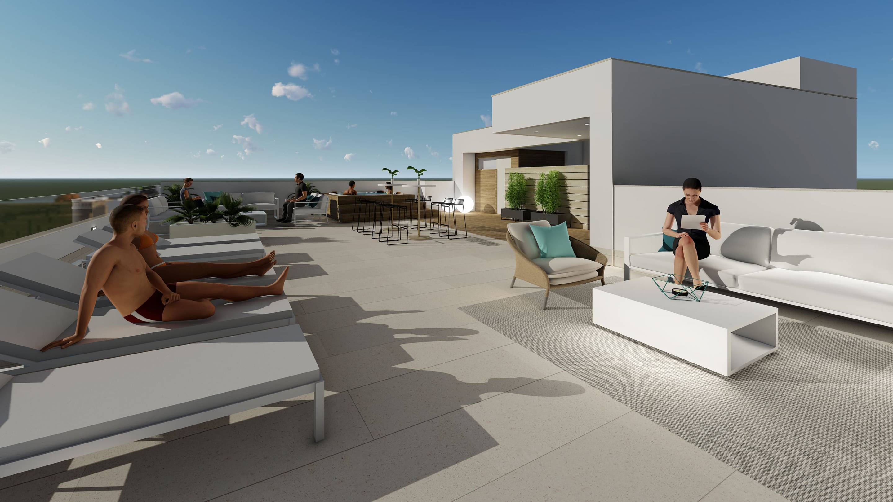 Interior view of apartment in Paseo maritimo, Torrevieja