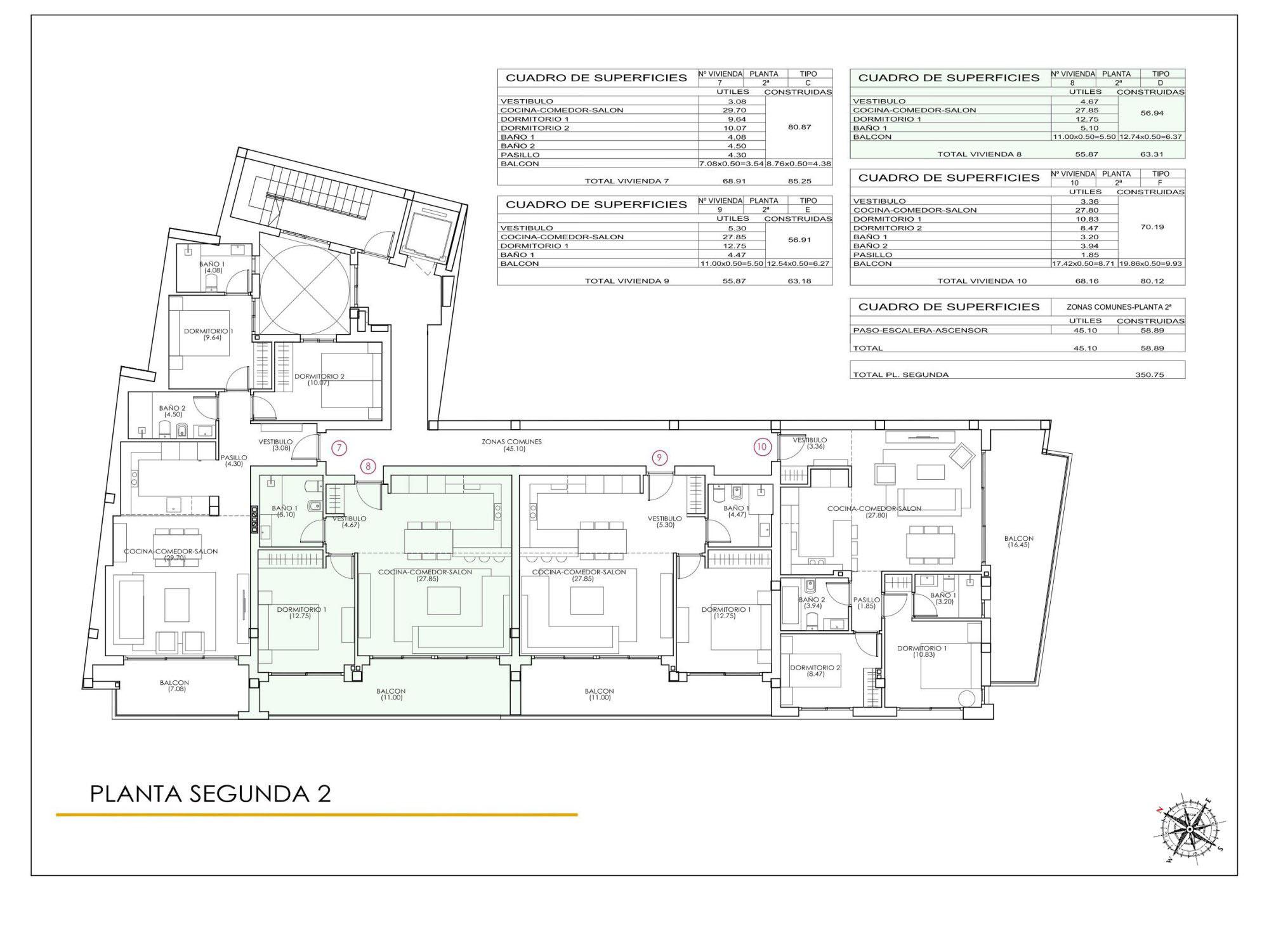 Floor plan of the 1-bedroom apartment in Estacion de autobuses