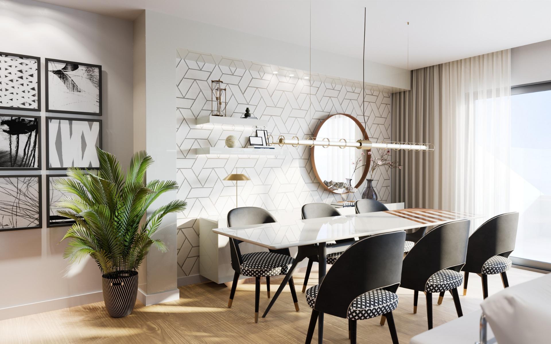 Living area in 2-bedroom penthouse, Torreblanca del Sol
