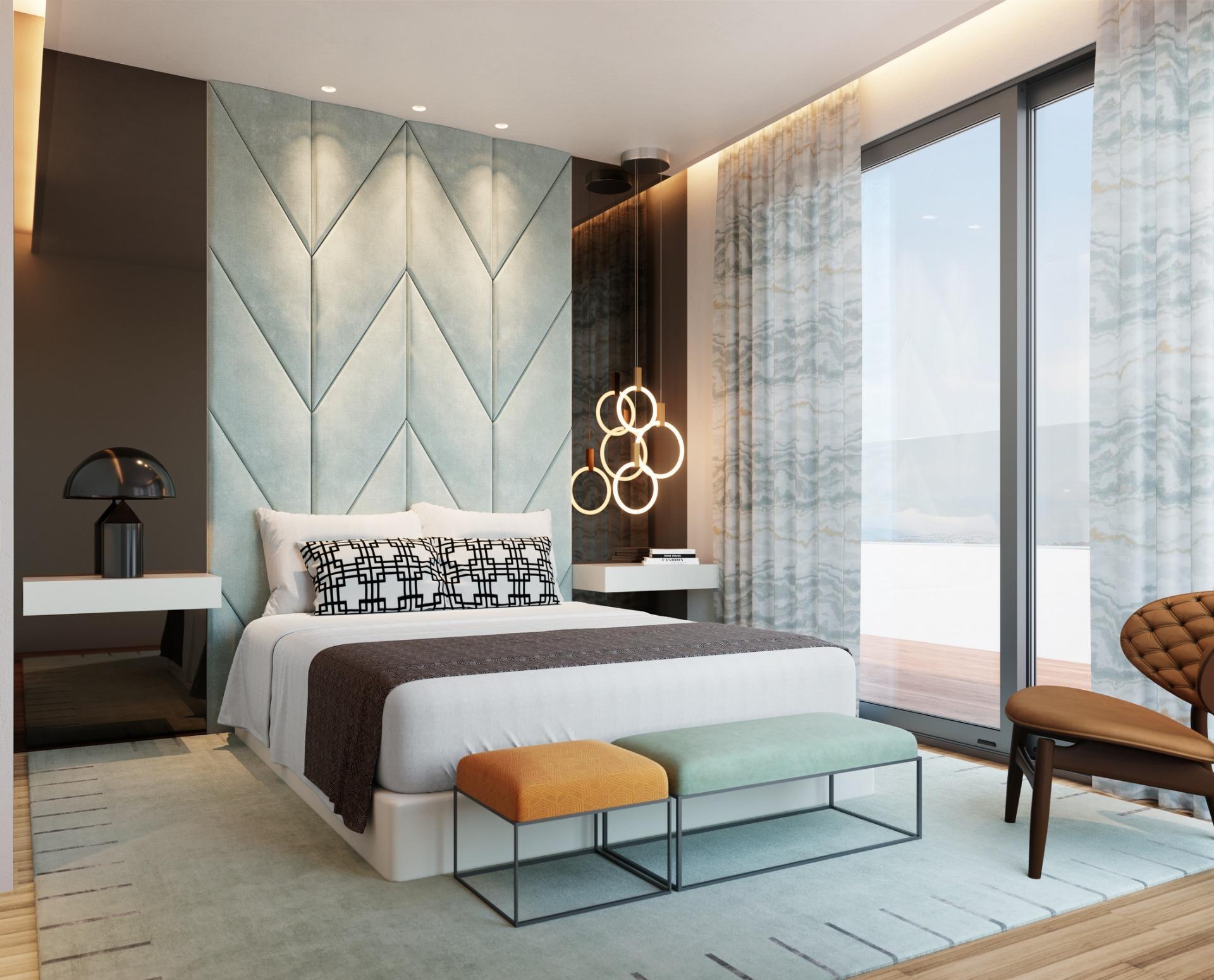 Bedroom in 2-bedroom penthouse, Torreblanca del Sol