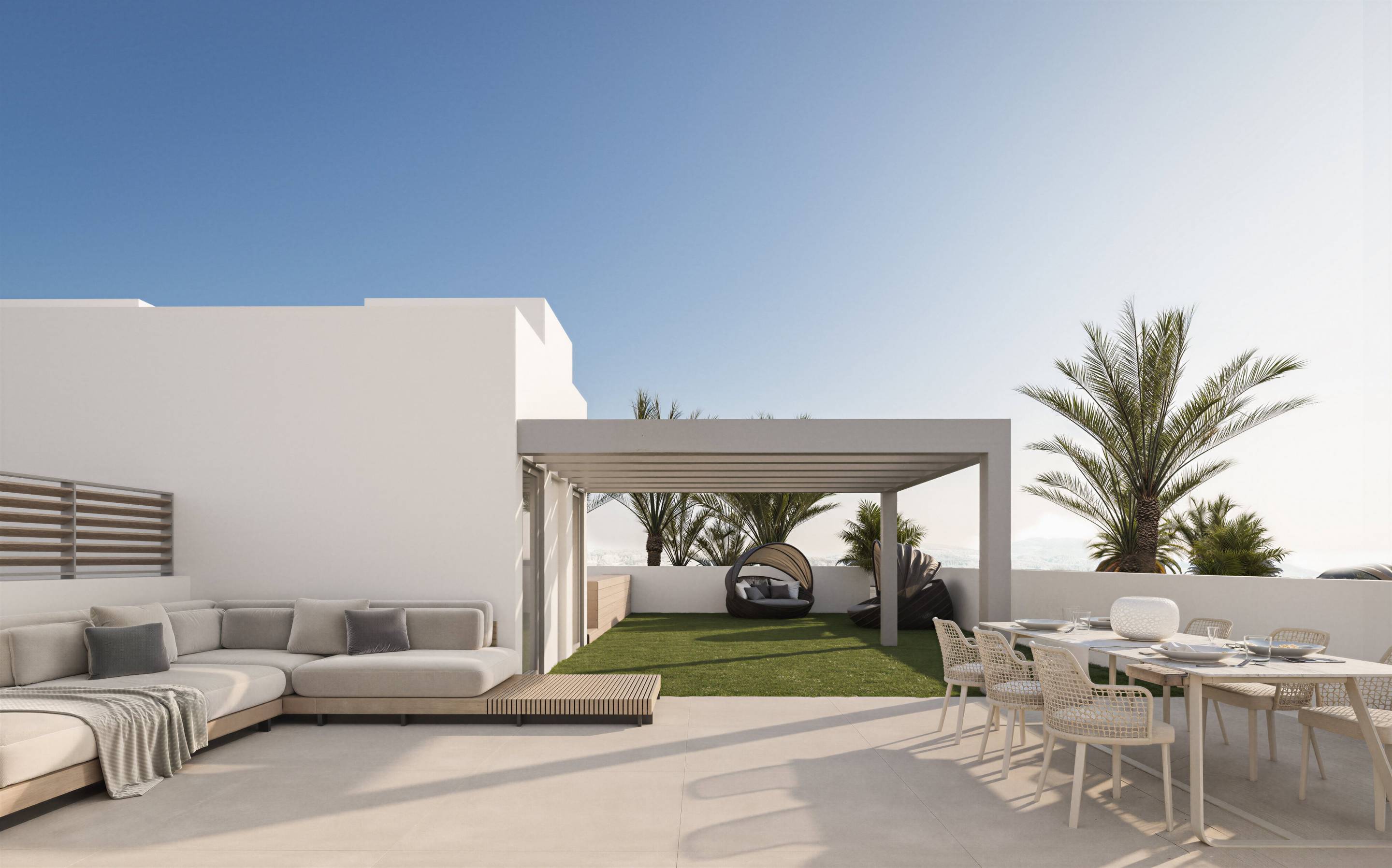 Hallway interior in 6-bedroom new-build villa, San Pedro, Marbella