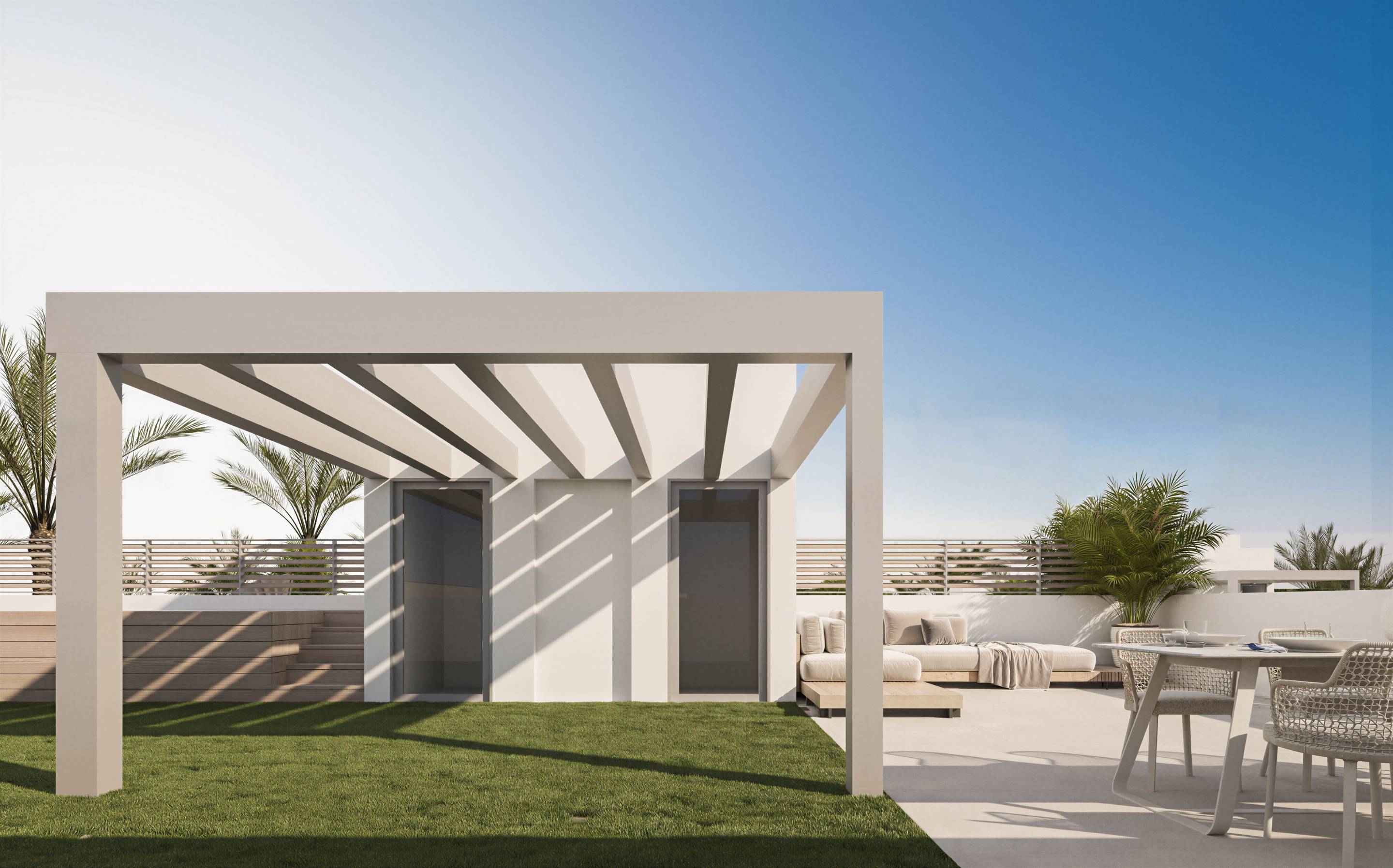 Living area in 6-bedroom new-build villa, San Pedro, Marbella