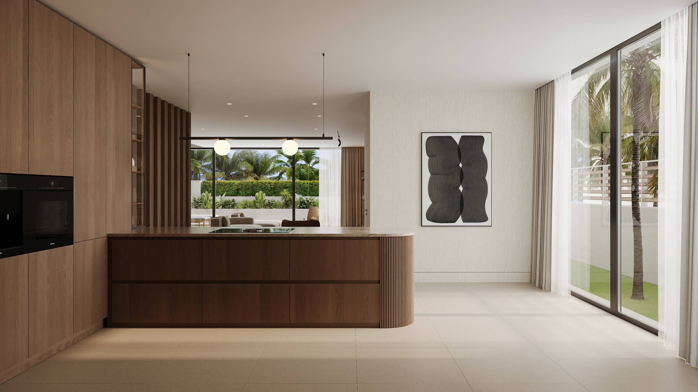 Garage or parking area, 6-bedroom new-build villa, San Pedro, Marbella