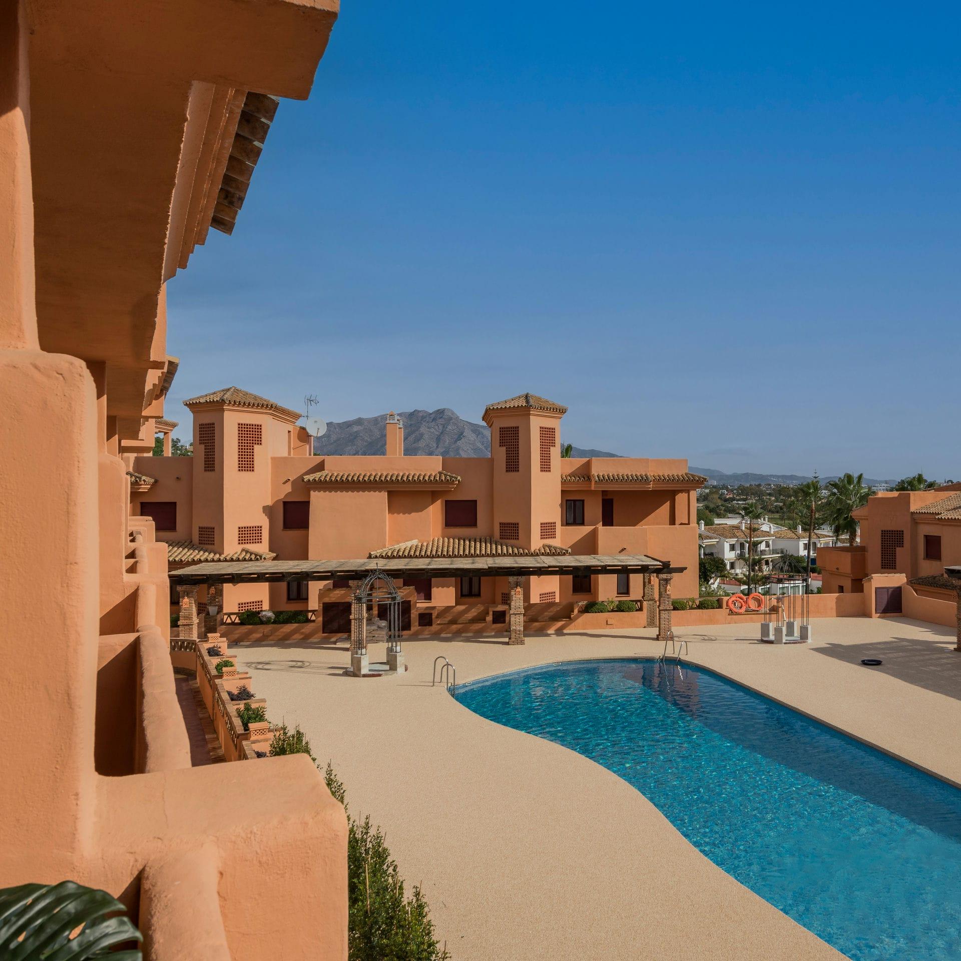 Floor plan of 1-bedroom apartment, Cortés, Benahavis