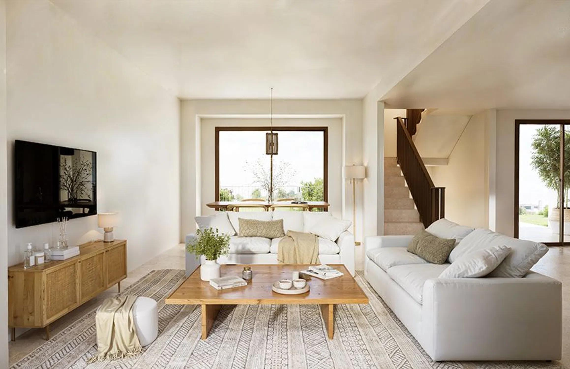 Ground-floor outdoor space and plot, new-build townhouse, Coloma