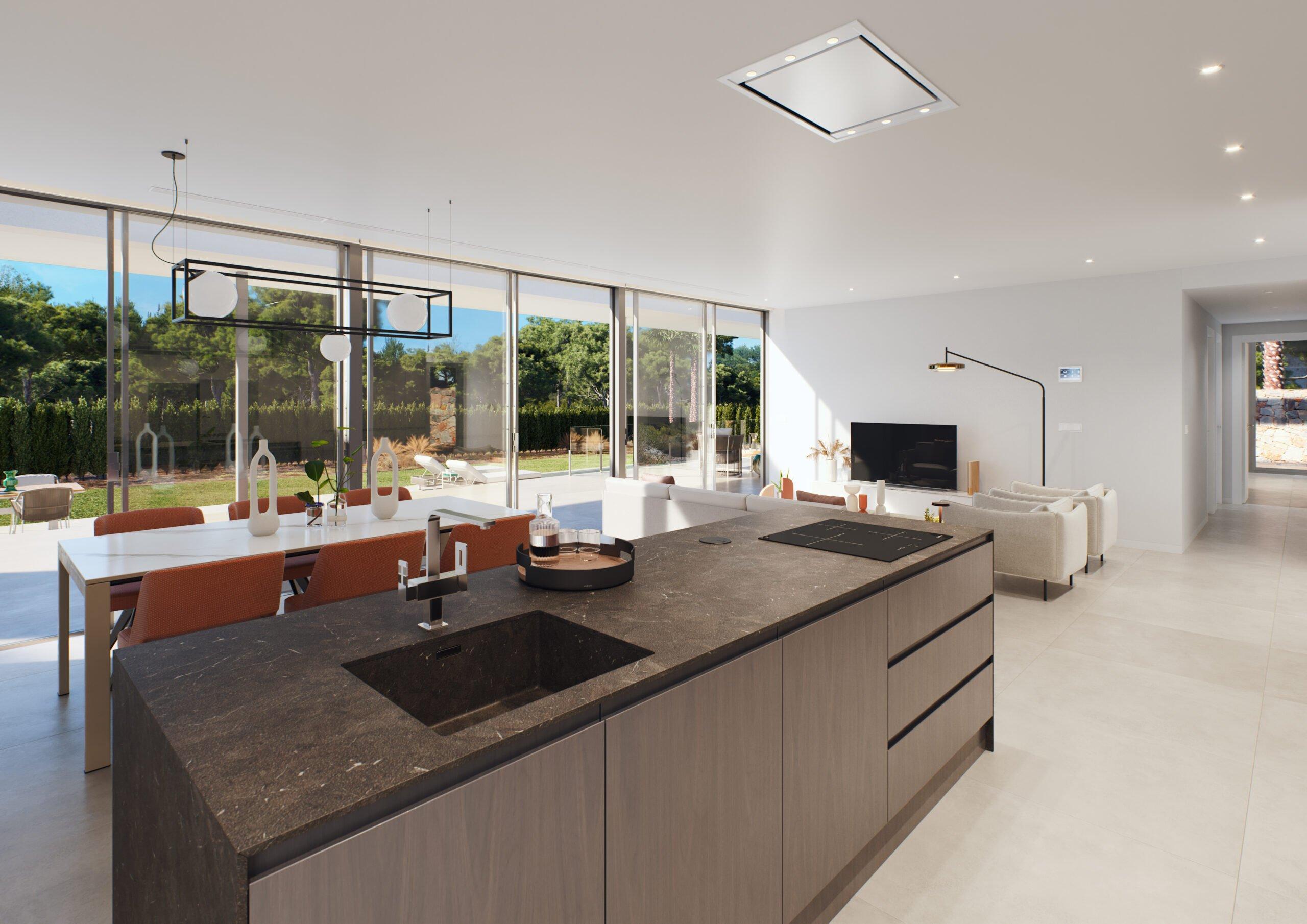 Family bathroom in new-build villa, Las Colinas Golf, Orihuela