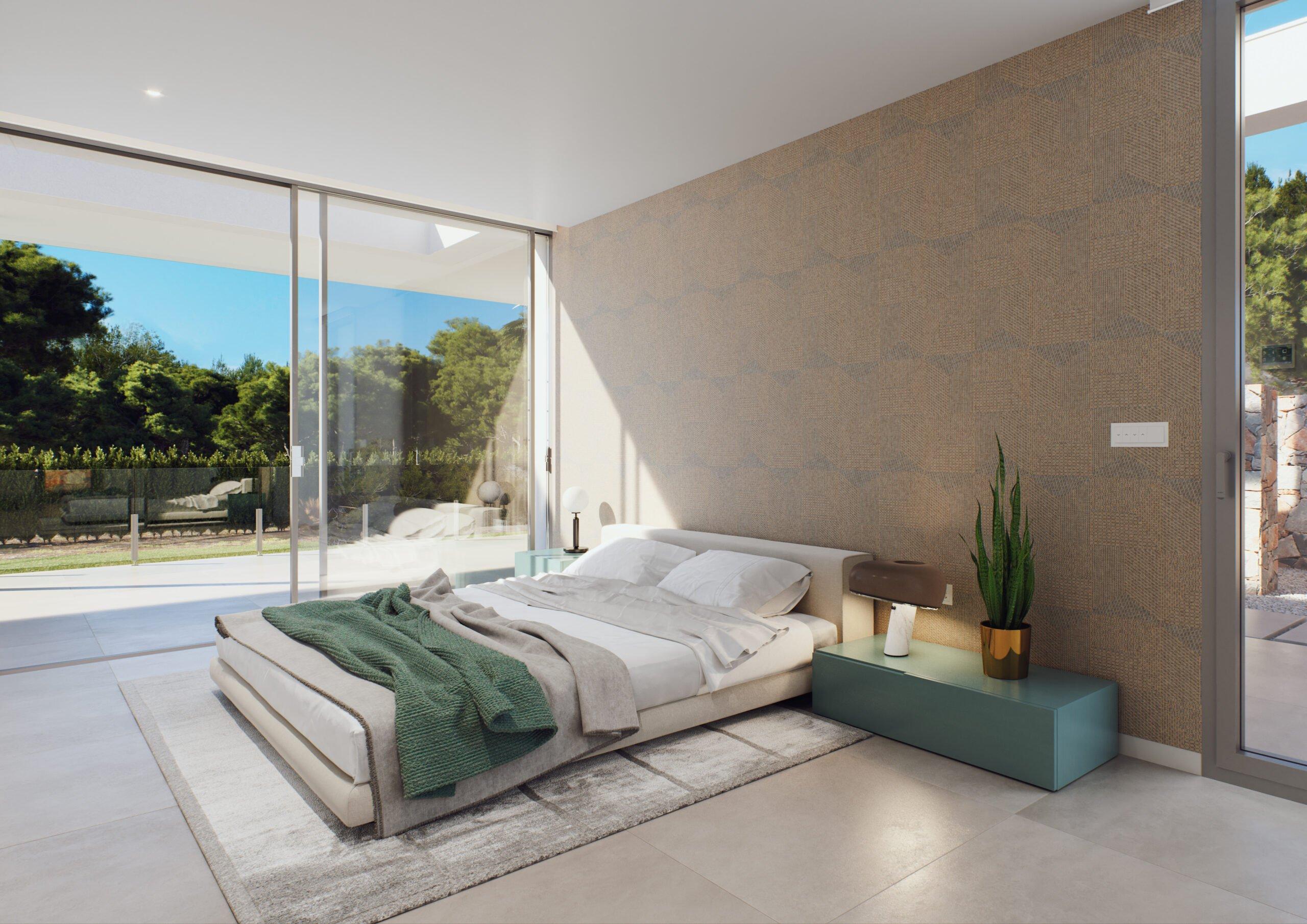 Pool area of new-build villa on 532m2 plot, Las Colinas Golf