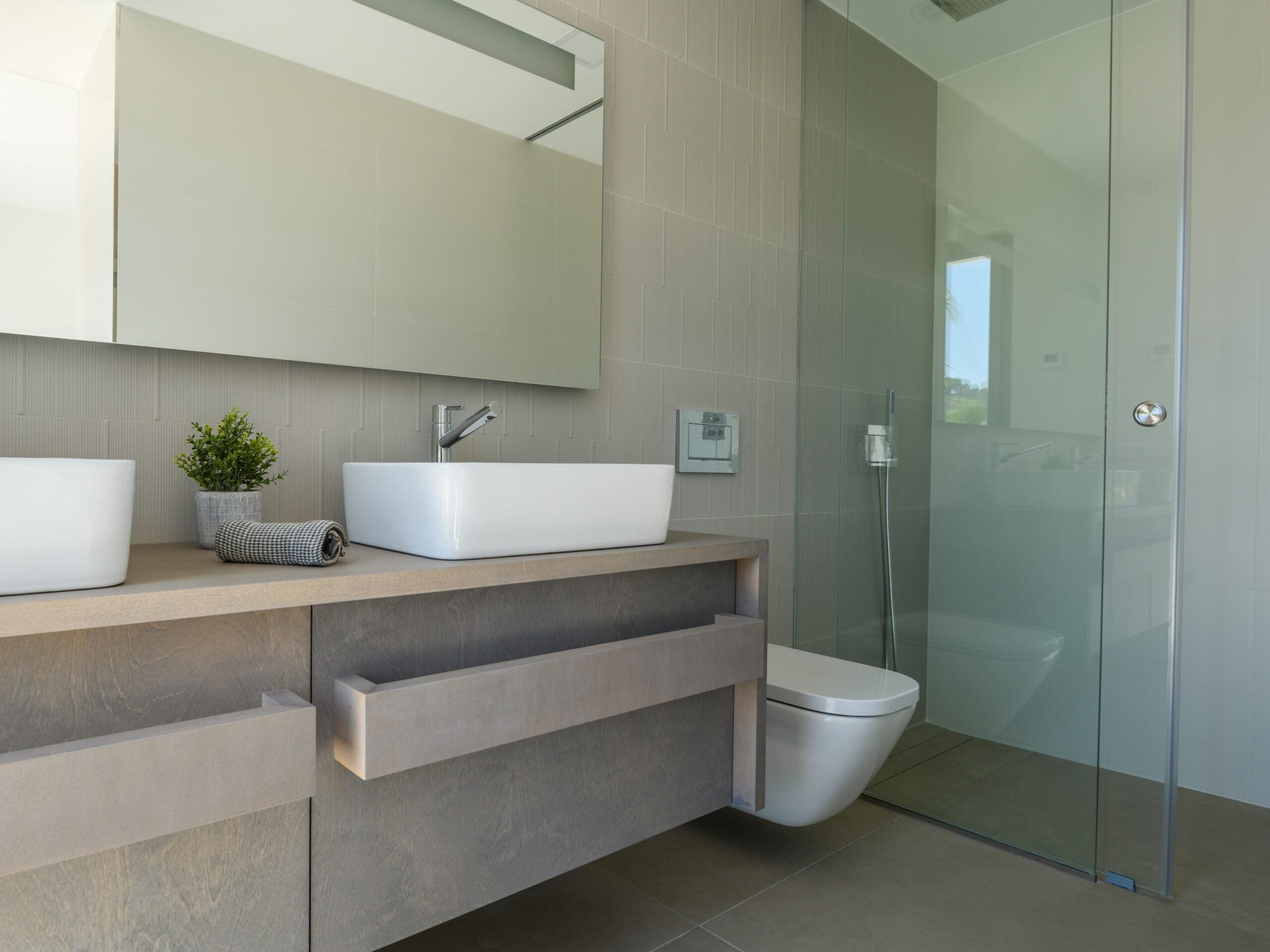 Open-plan kitchen and living space, new-build villa in Las Colinas Golf