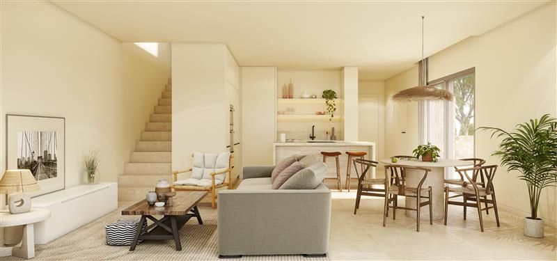 Interior view showing ceiling height, new-build villa in Las Colinas Golf