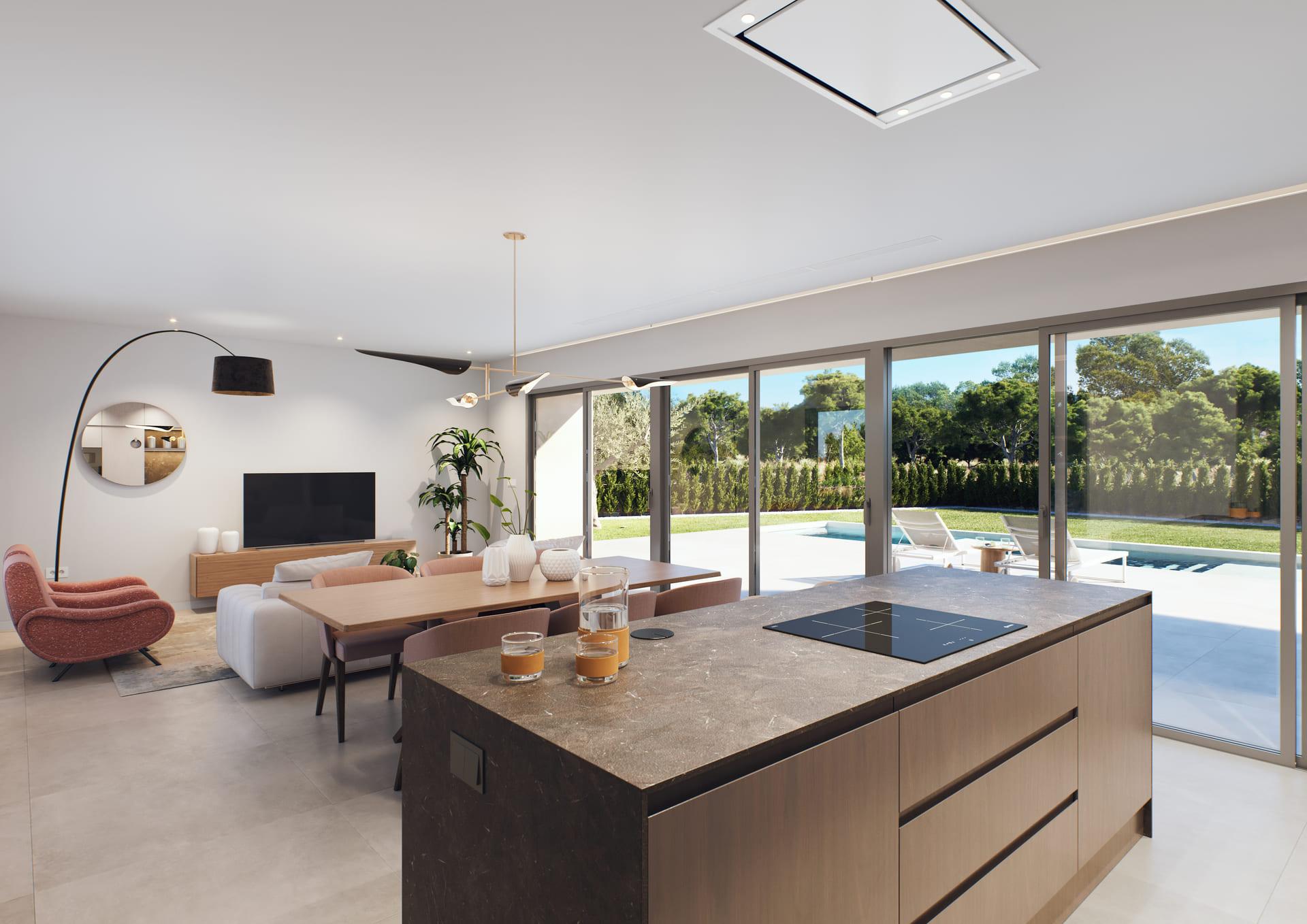 En-suite bathroom in new-build villa, Las Colinas Golf, Orihuela