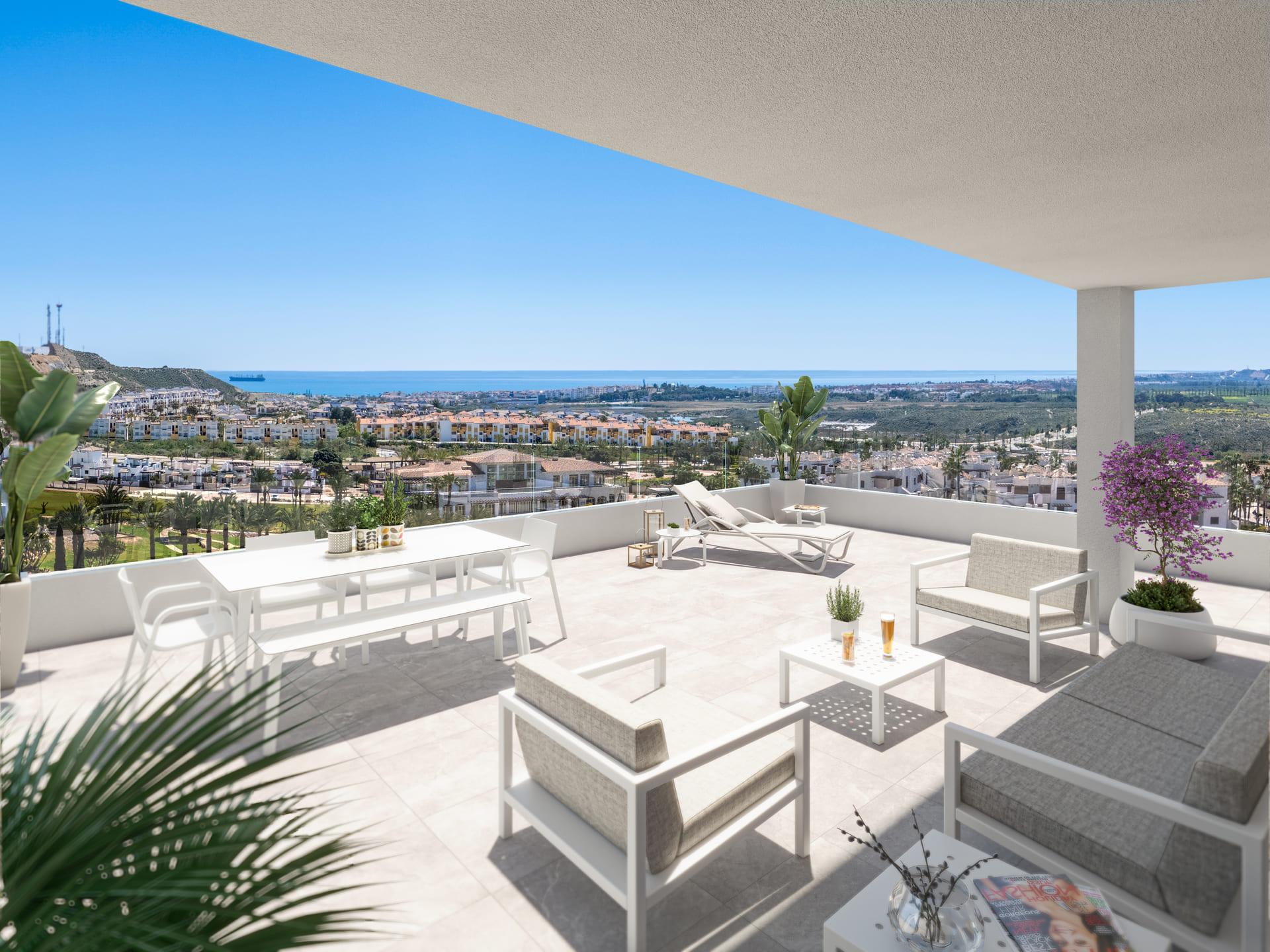 Parking area of the penthouse in Las Salinas, Vera