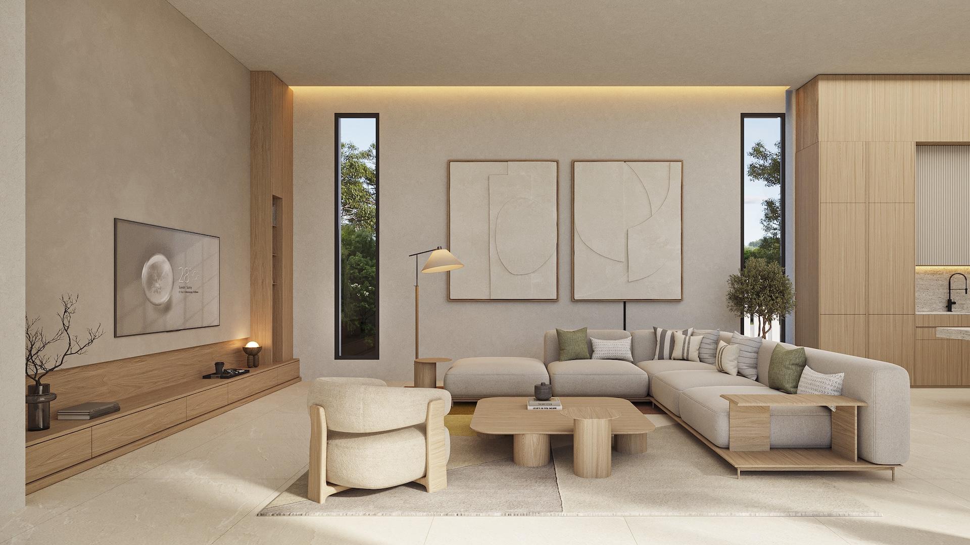 Garden area and plot of 3-bedroom villa in Calpe Town