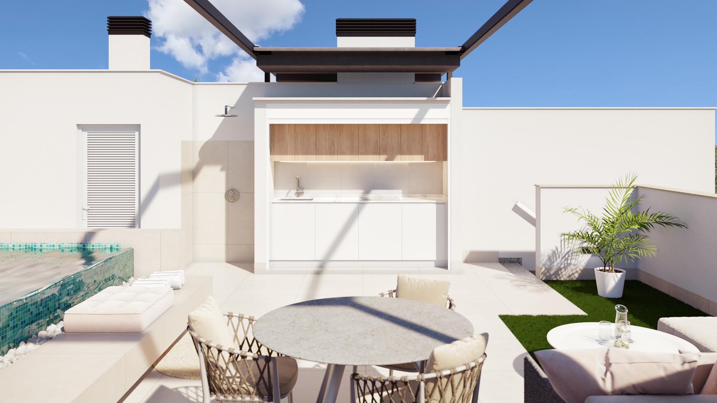 Living room window and natural light, new-build villa, Zona Pueblo