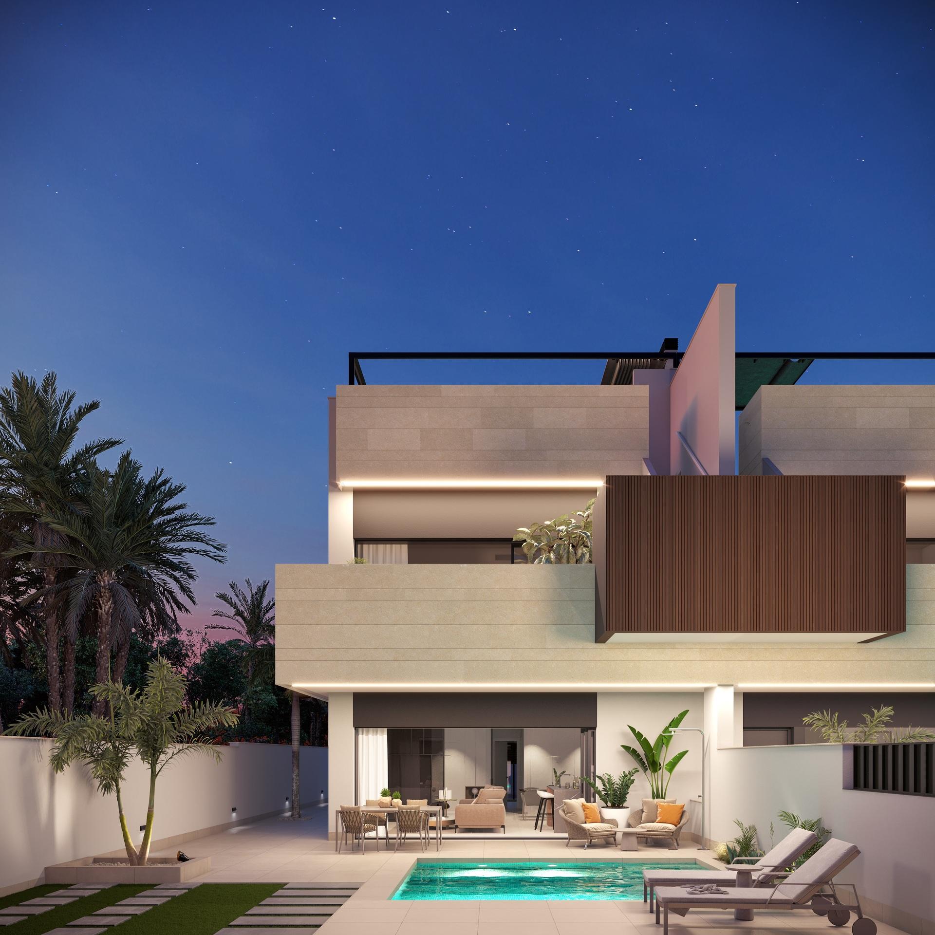 Kitchen fittings and worktop in 3-bedroom villa, Zona Pueblo, Pilar De La Horadada