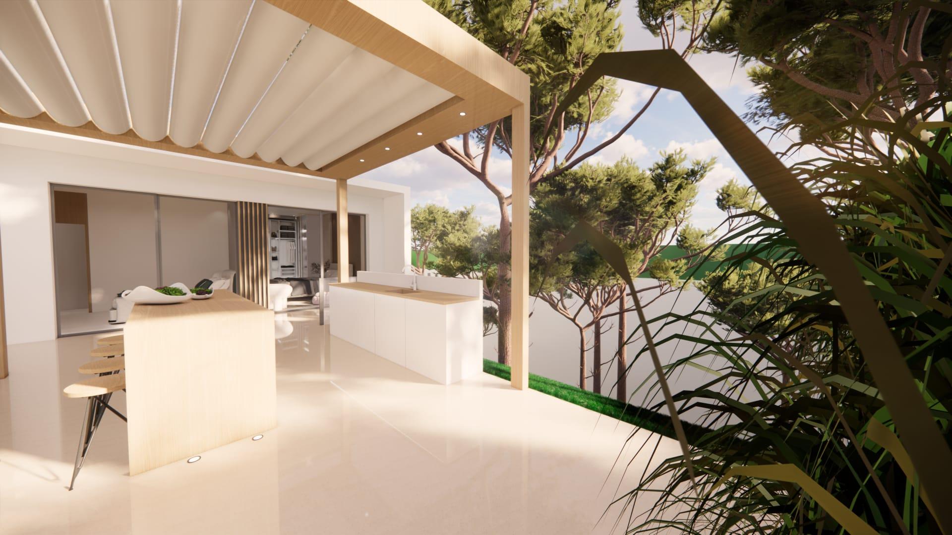 Pool area or outdoor space at new-build villa, Pinar de Campoverde