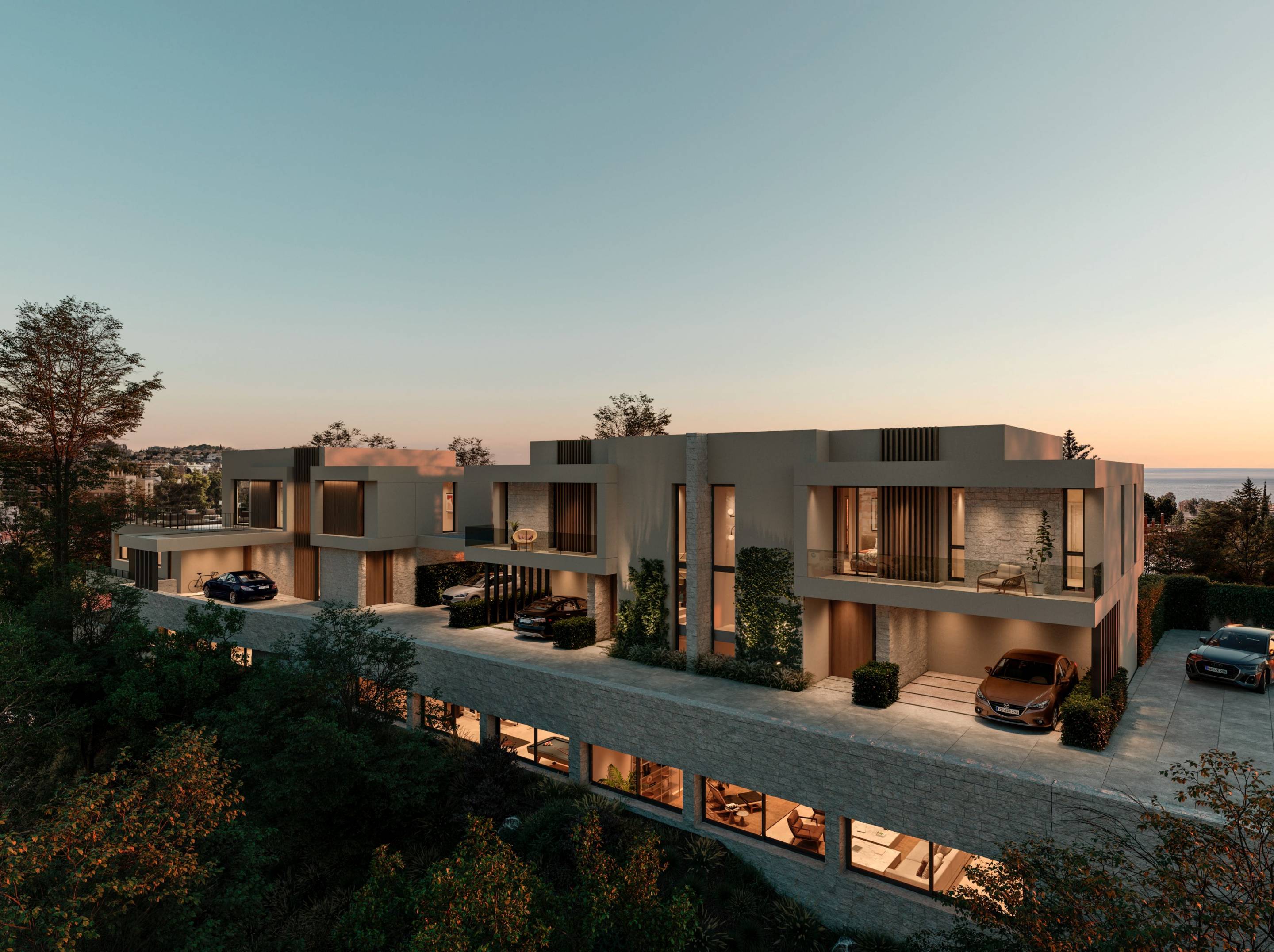 Townhouse for sale in Málaga, Málaga - exterior view of new-build ground-floor townhouse