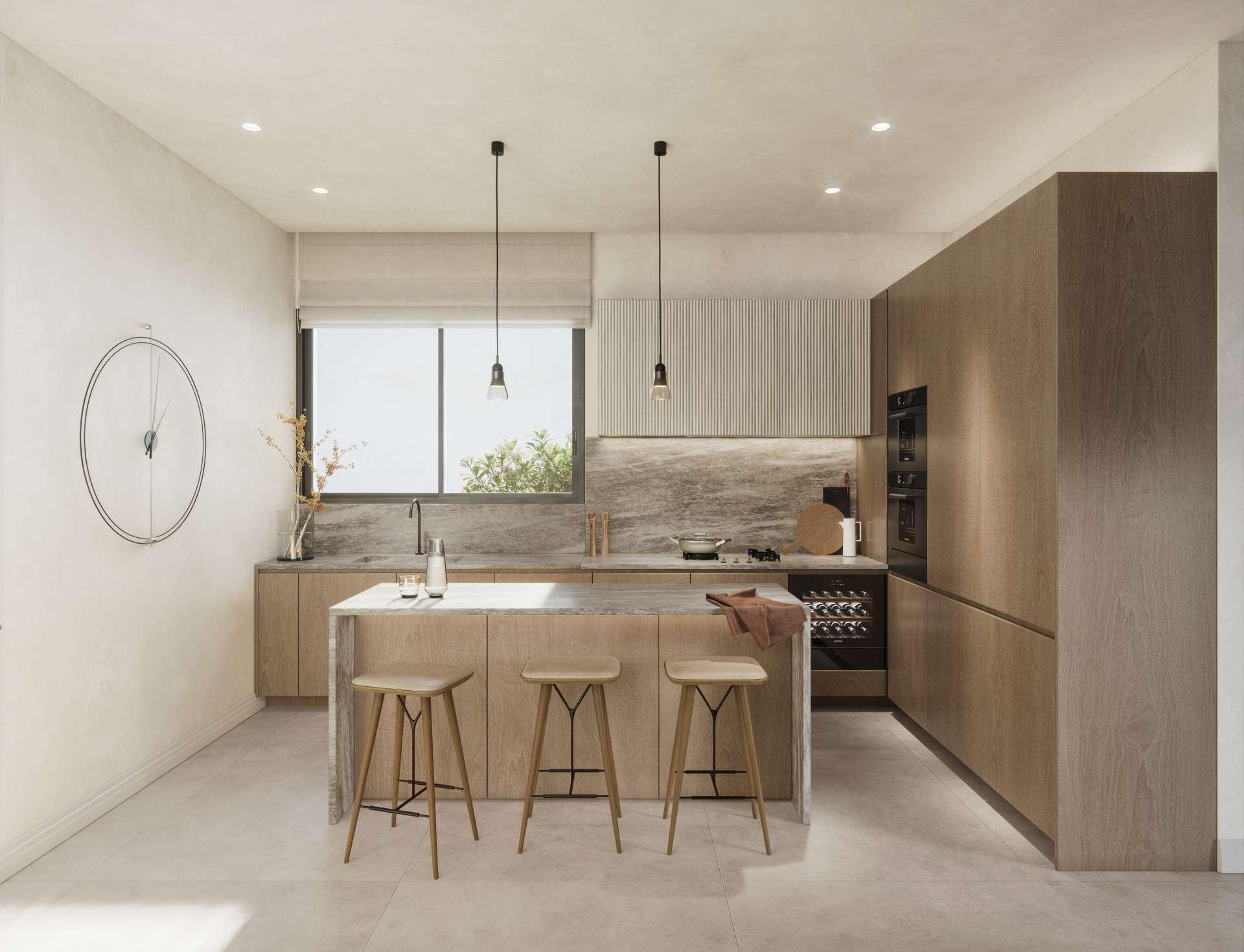 Hallway and entrance area in new-build apartment, Malagueta-Monte Sancha