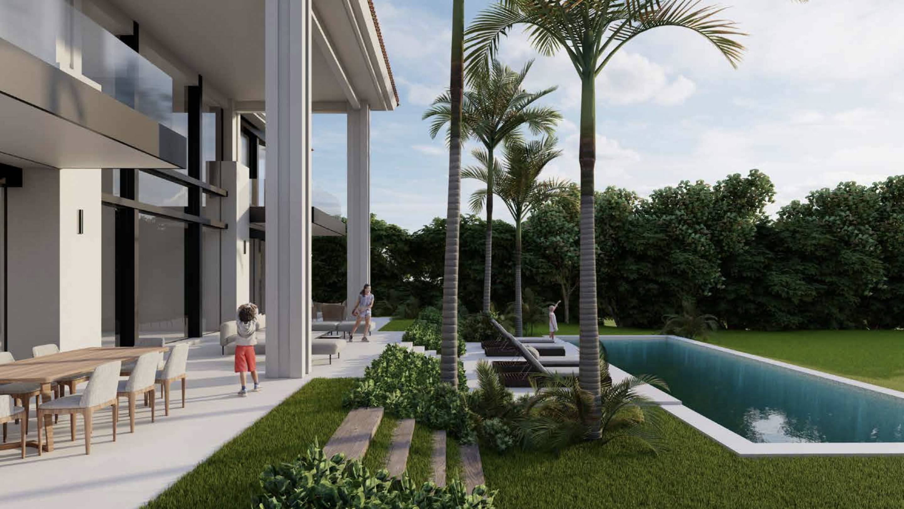 Garden and plot of 6-bedroom villa, Sierra Blanca, Marbella
