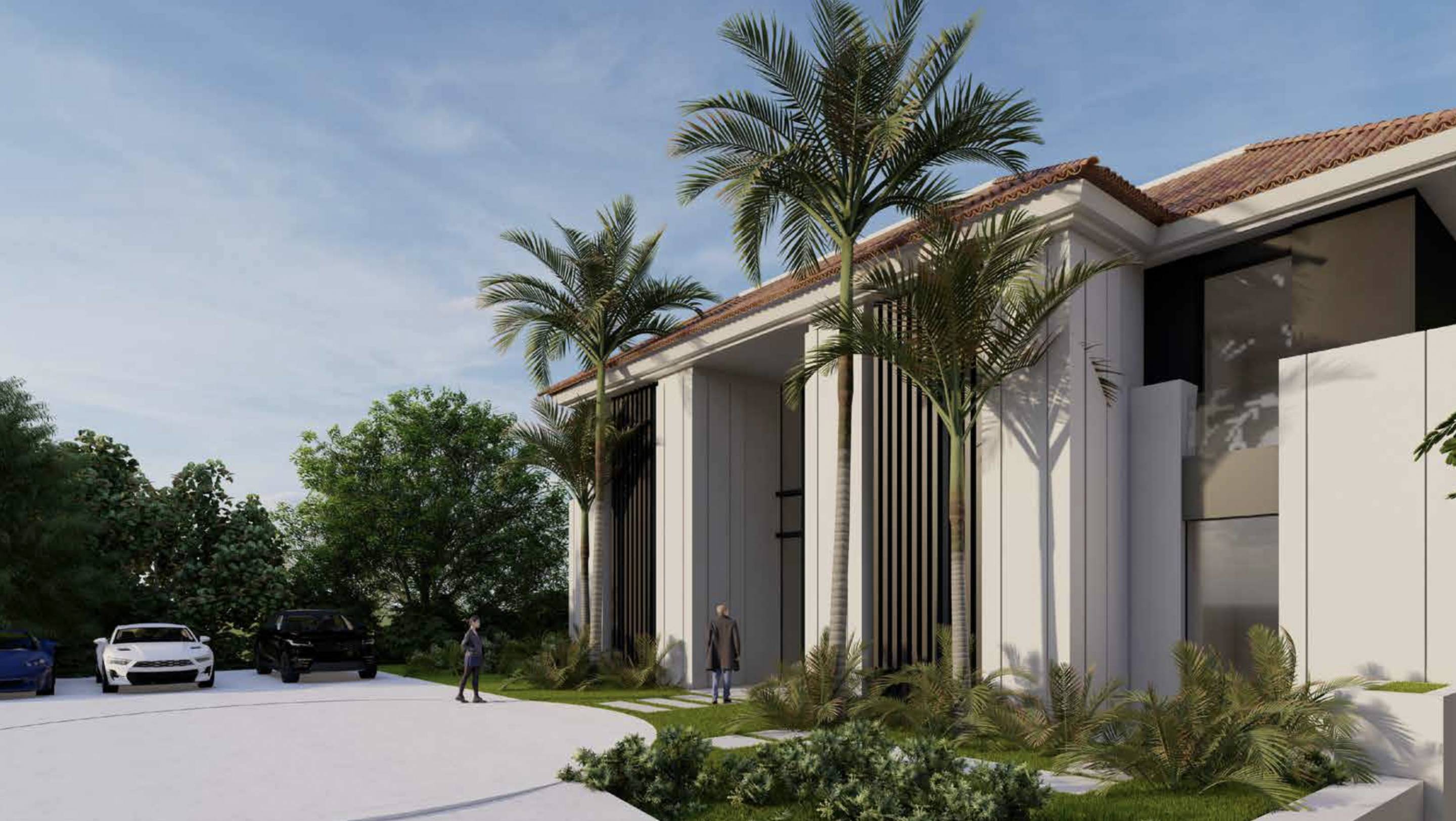 Pool area of new-build villa on 2,057m2 plot, Sierra Blanca