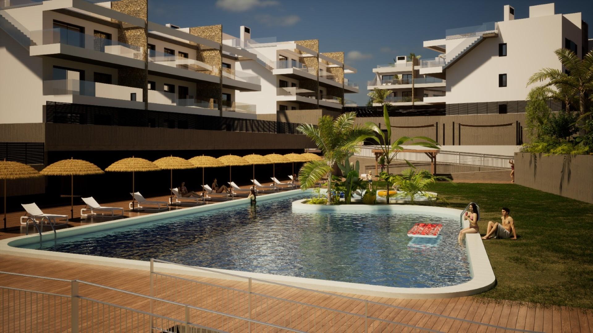 Interior view of penthouse in Seascape resort, Finestrat