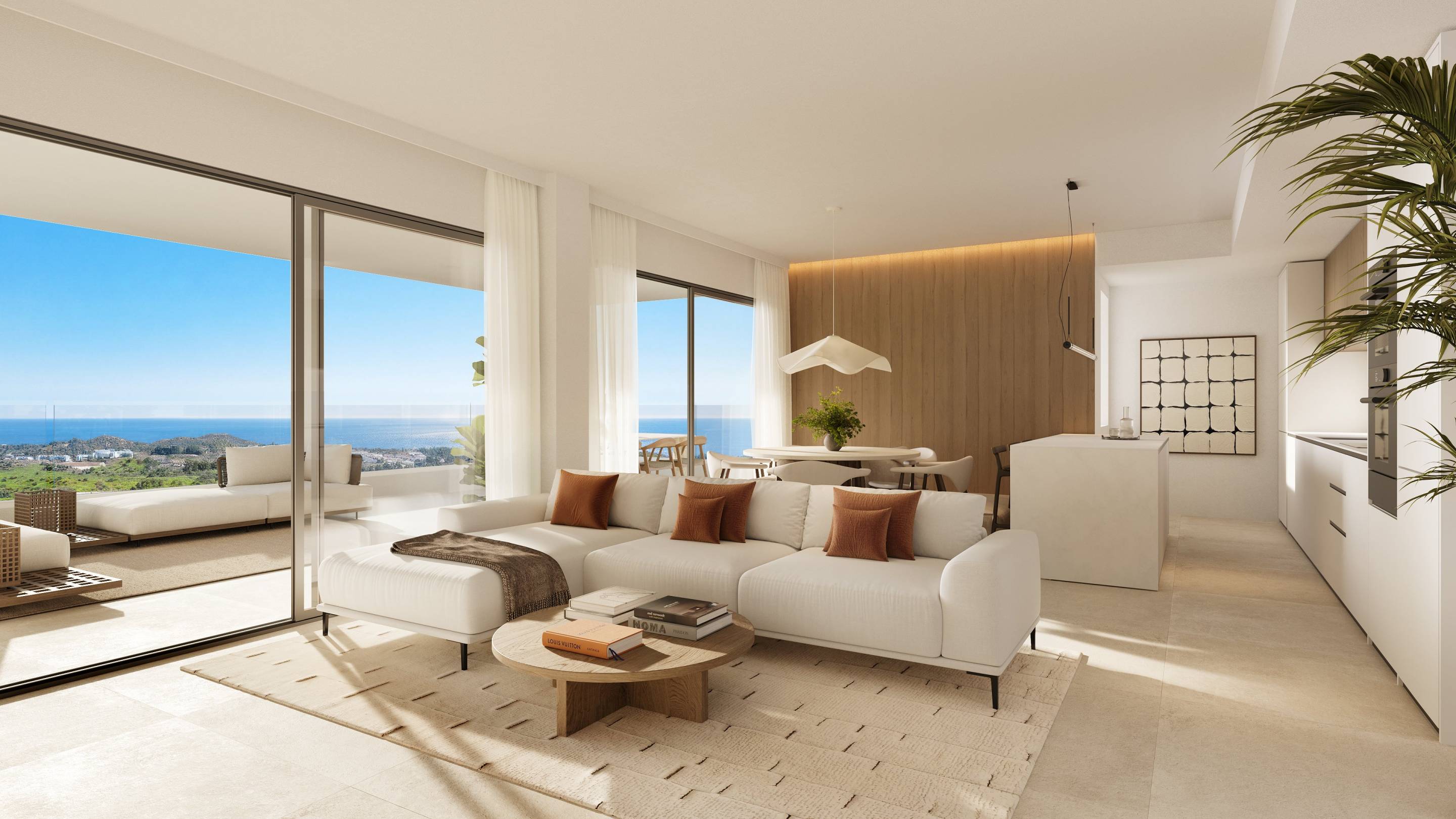 Floor plan of 3-bedroom apartment, Cerros del Águila, Mijas