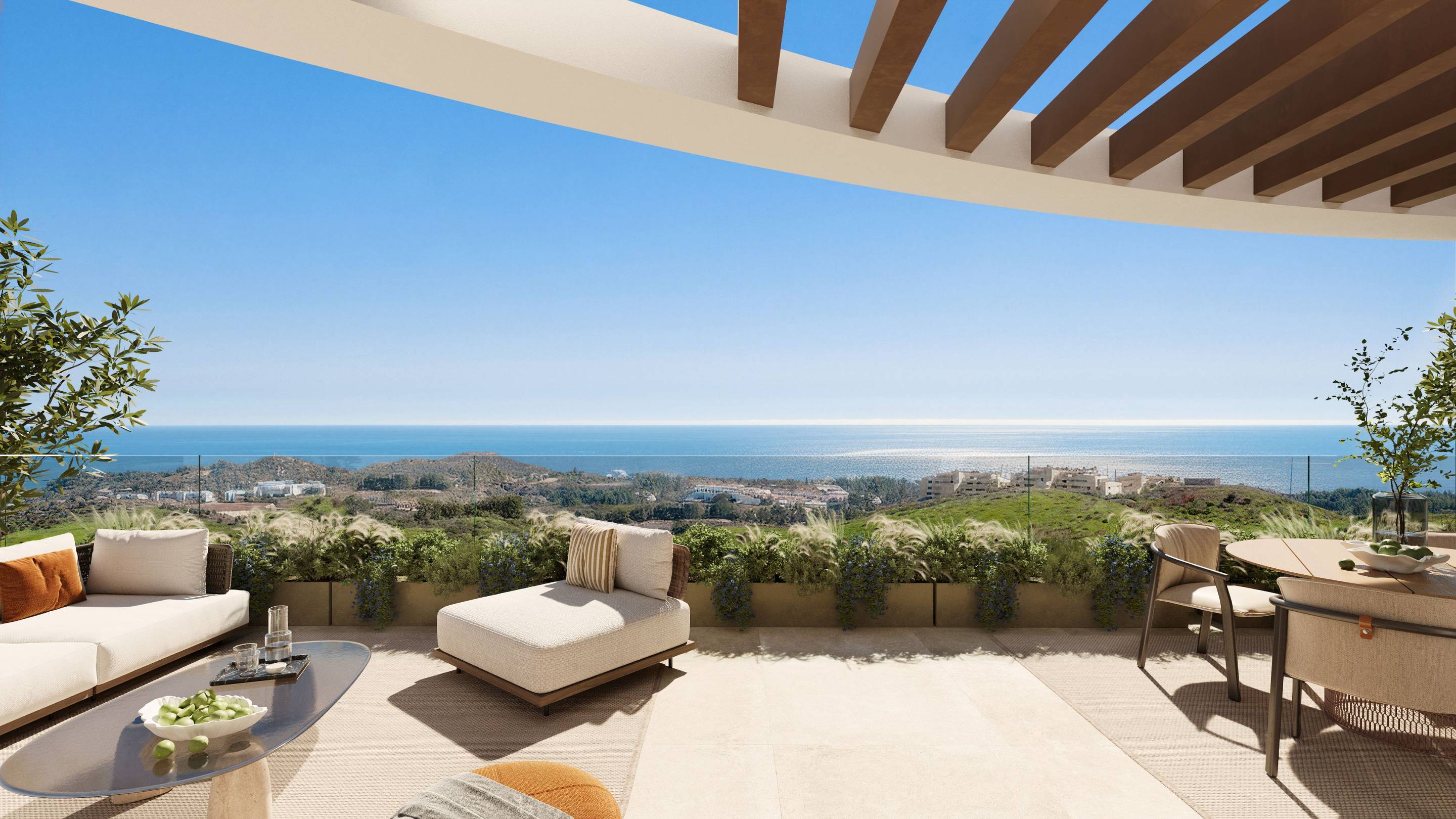 Interior detail, new-build 3-bedroom apartment, Cerros del Águila, Mijas