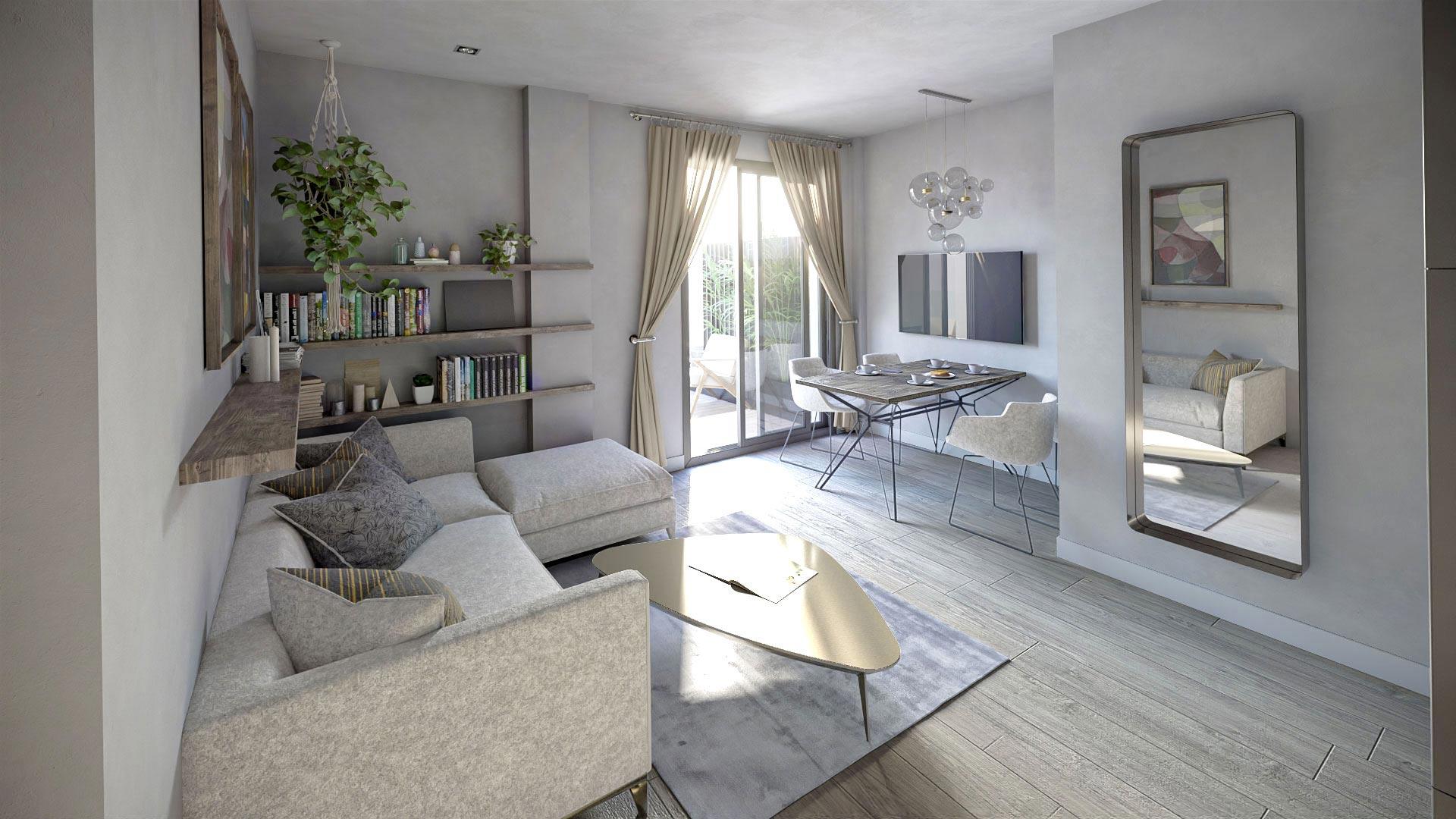 Kitchen area in apartment, Las Flores