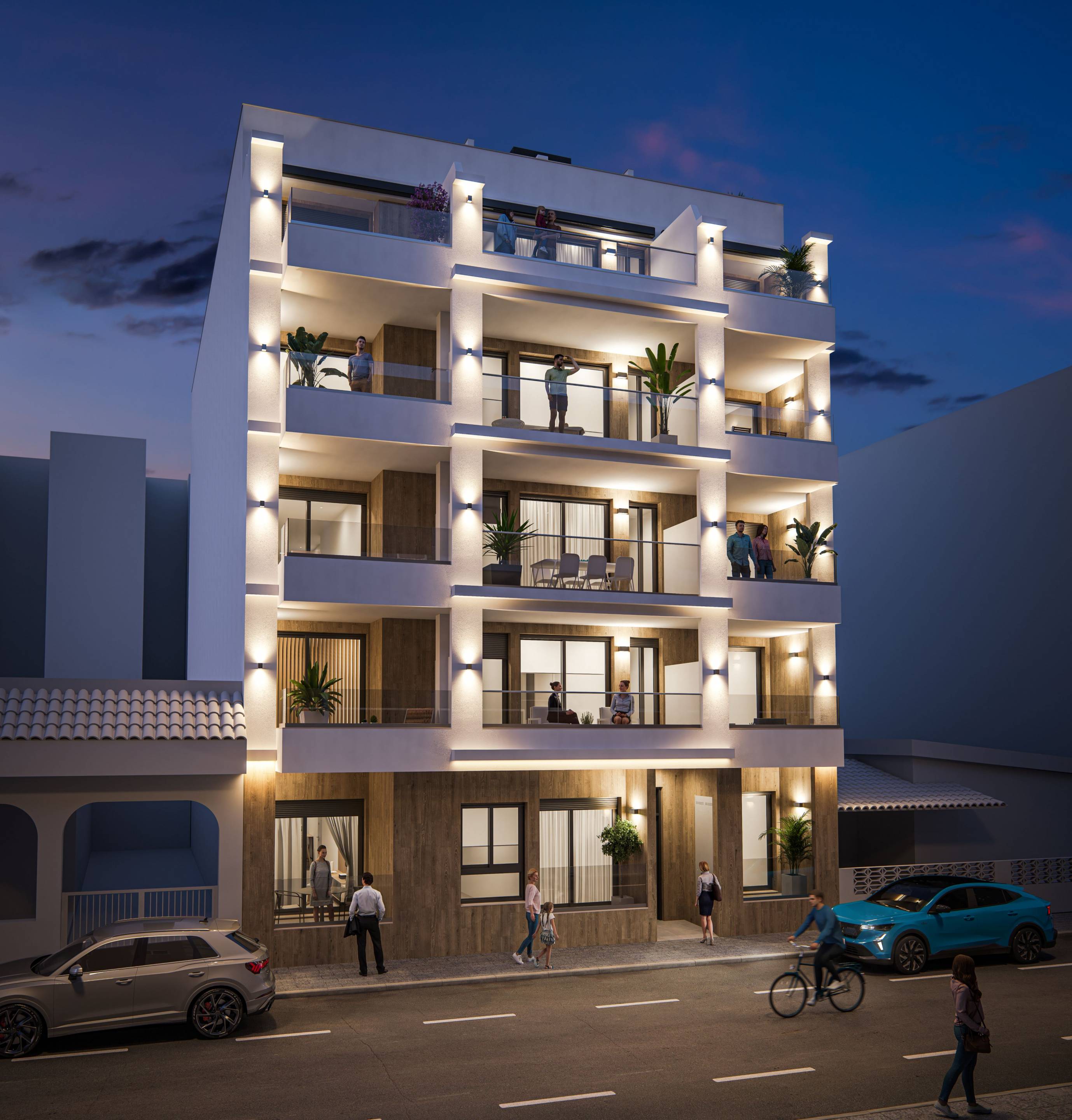 Living area in 2-bedroom new-build apartment, Centro, Torrevieja