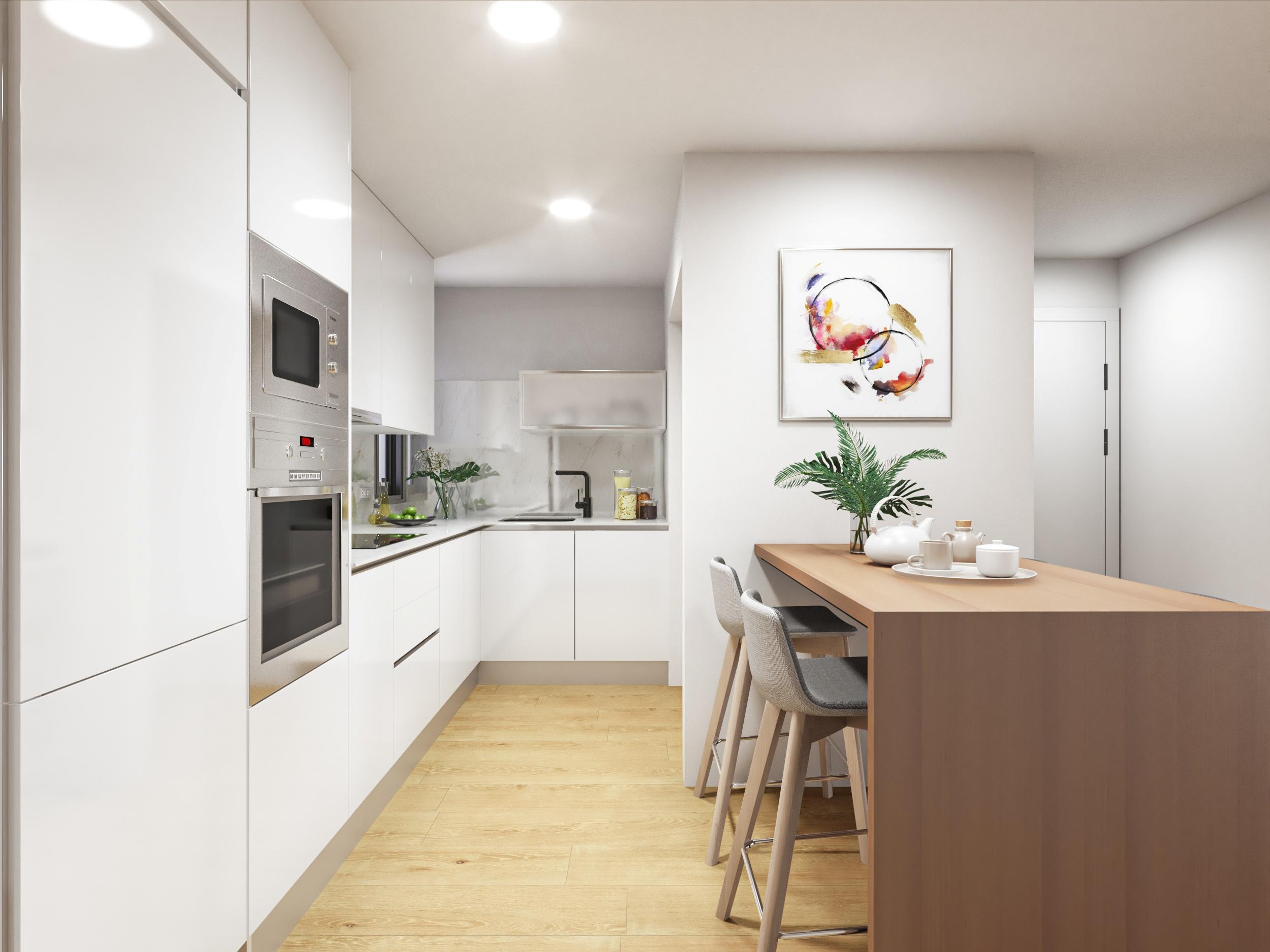 Kitchen with fitted units in new-build penthouse, Centro, Torrevieja