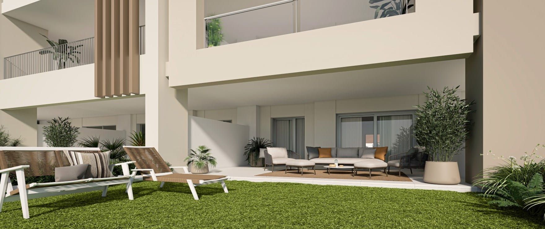 Terrace with seating area in penthouse, Bahía de las Rocas, Manilva