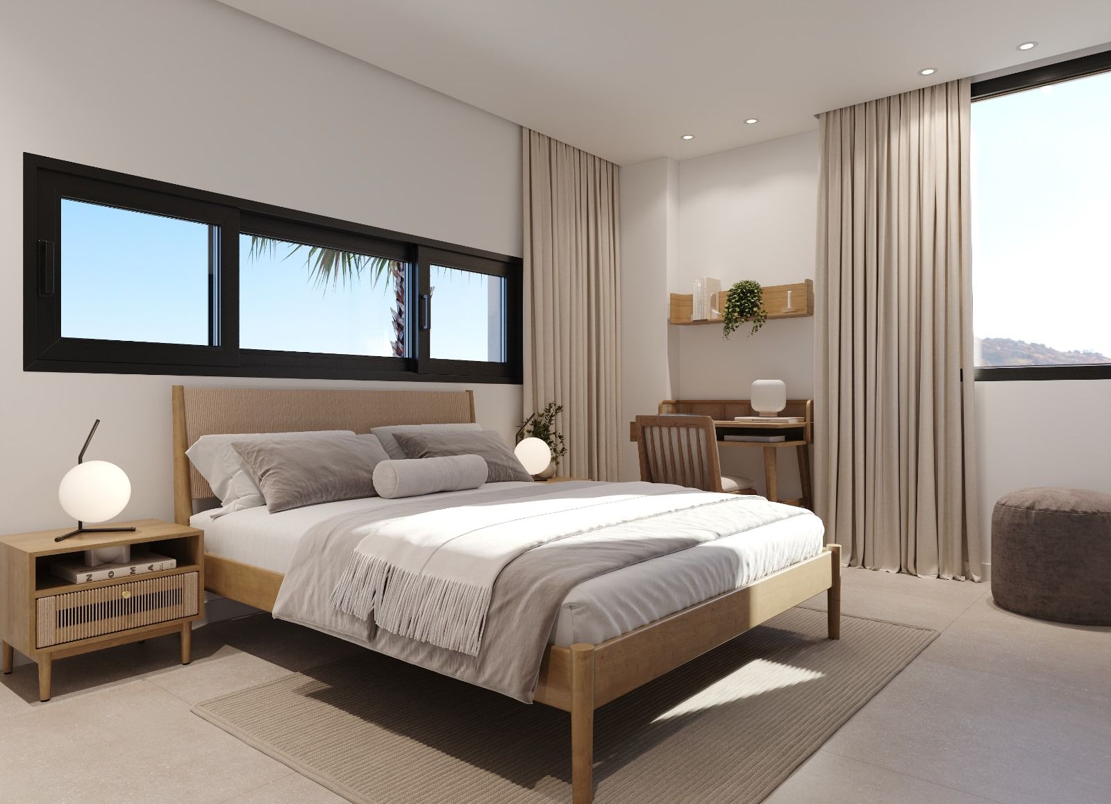Bedroom 2 in 3-bedroom new-build villa, Golf Puig Campana, Finestrat