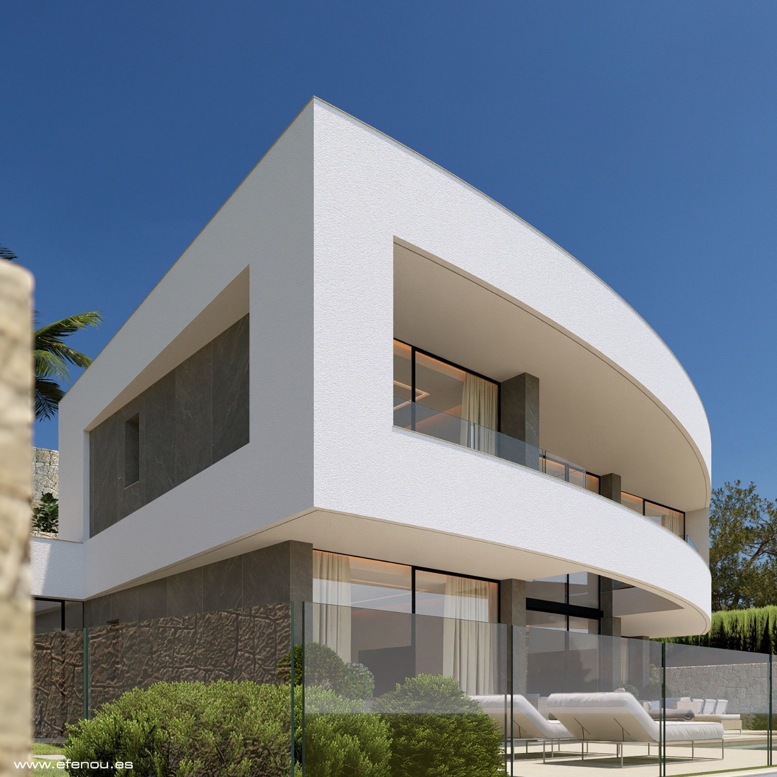 Terrace or outdoor area in 4-bedroom new-build villa, Cometa-Carrió, Calpe