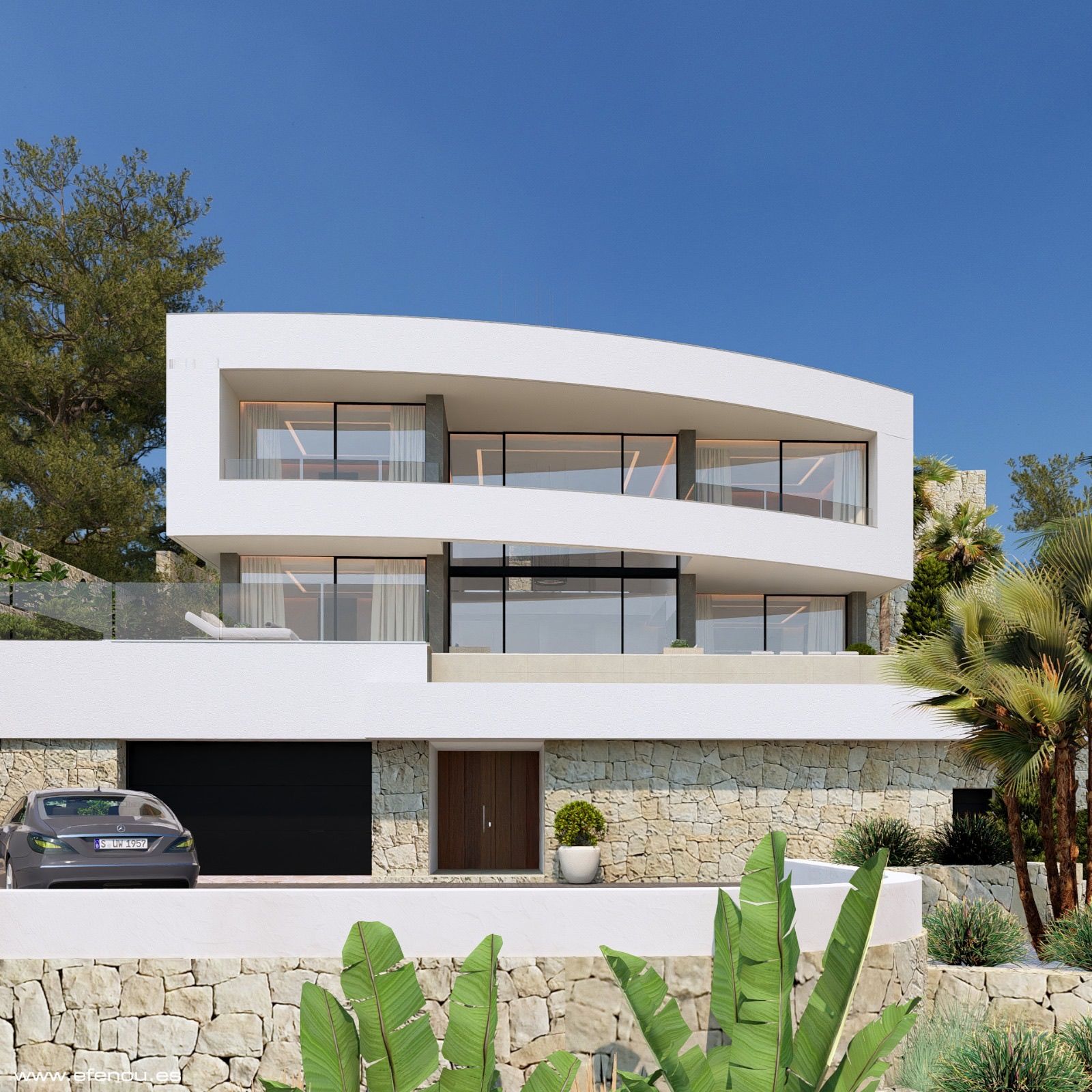Interior view of new-build villa, Cometa-Carrió, Calpe - room detail