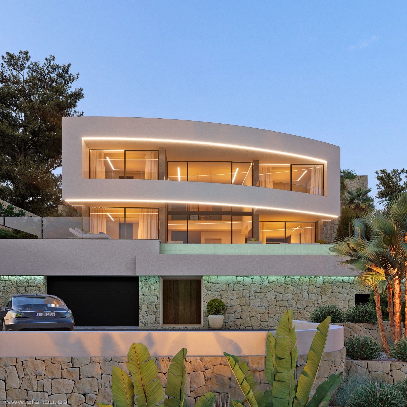 Third bedroom in 4-bedroom new-build villa, Cometa-Carrió, Calpe