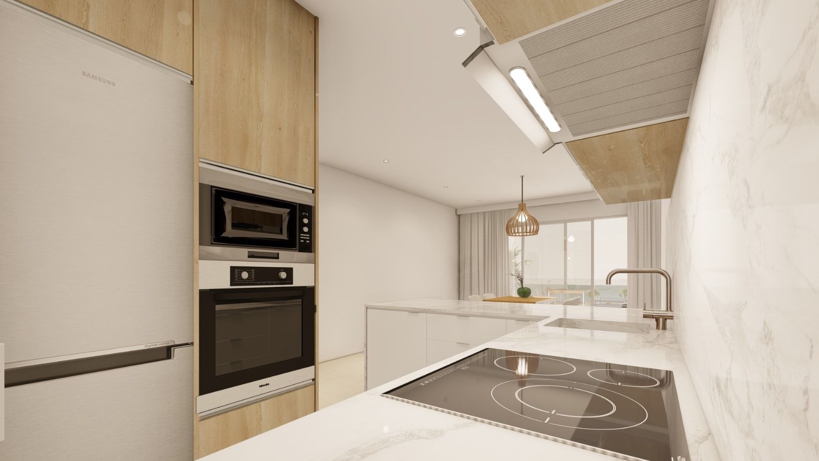 Living area in 3-bedroom apartment, La Torre de la Horadada
