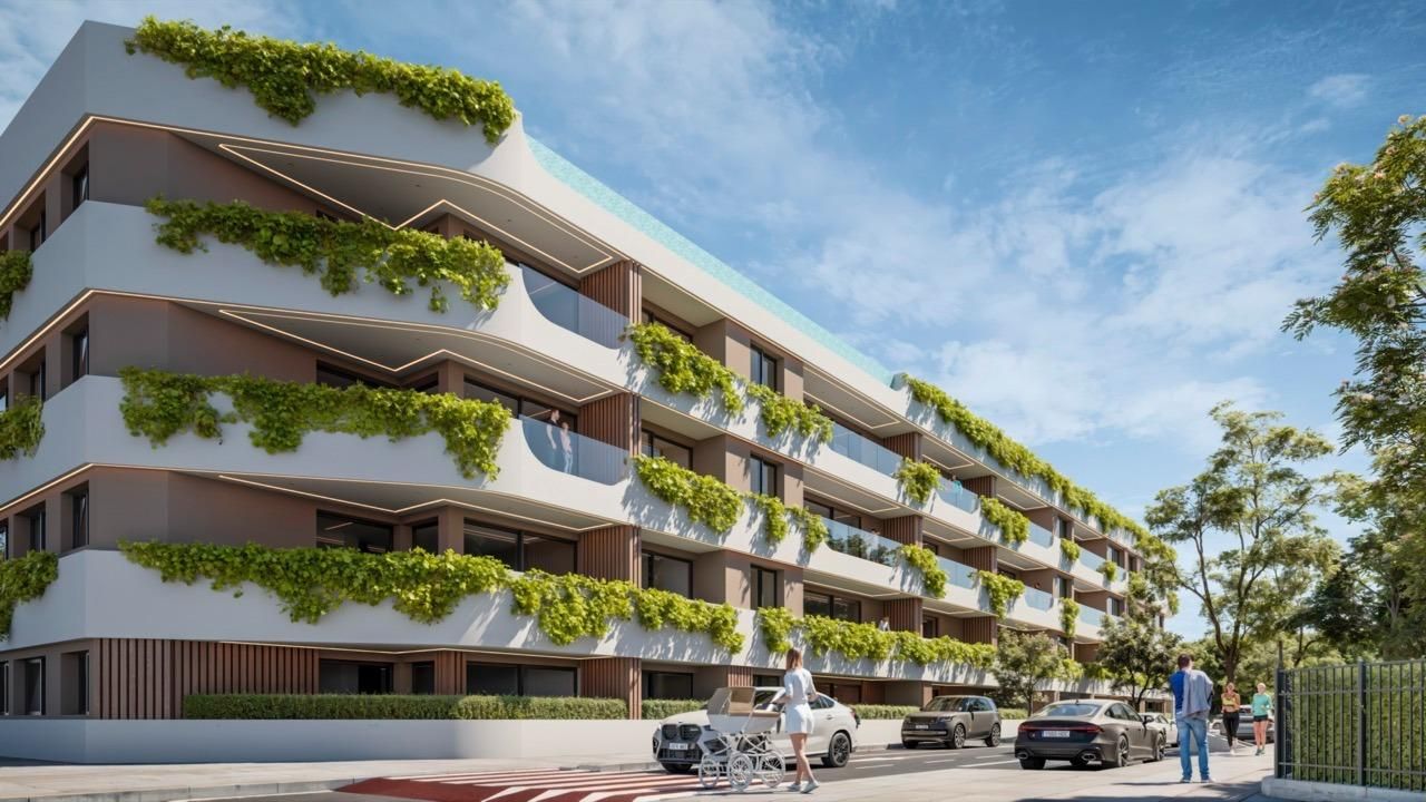 Open-plan living and dining area, 3-bedroom apartment, San Pedro de Alcántara