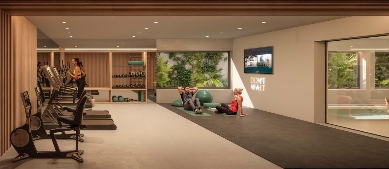Open-plan living and dining area in 2-bedroom penthouse, San Pedro de Alcántara