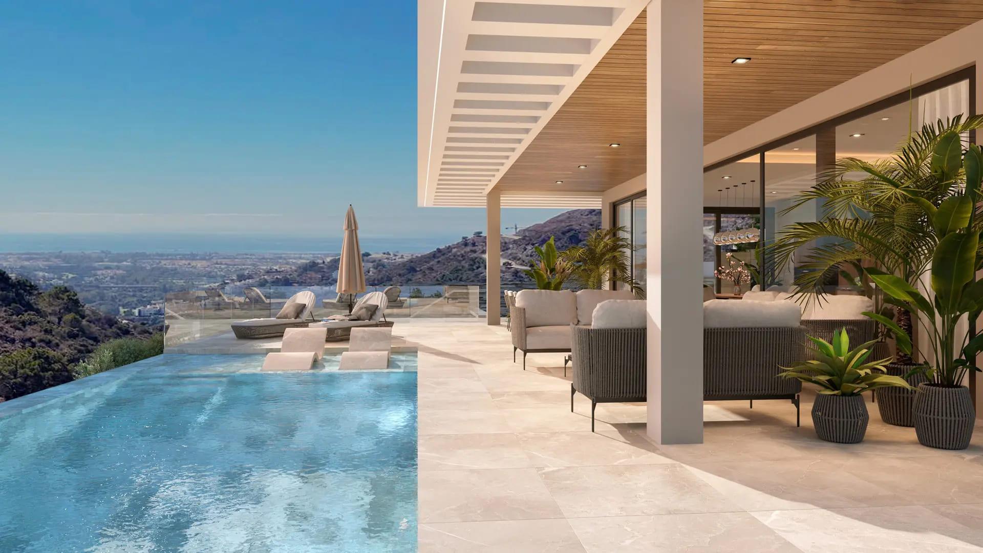 Villa for sale in El Madroñal, Benahavis - exterior view of new-build property