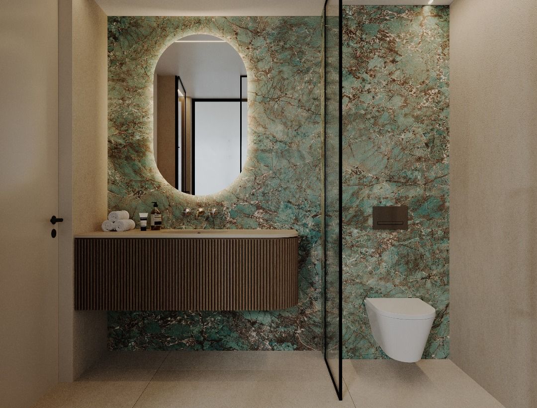Second bedroom with built-in storage in new-build penthouse, La Quinta, Benahavis
