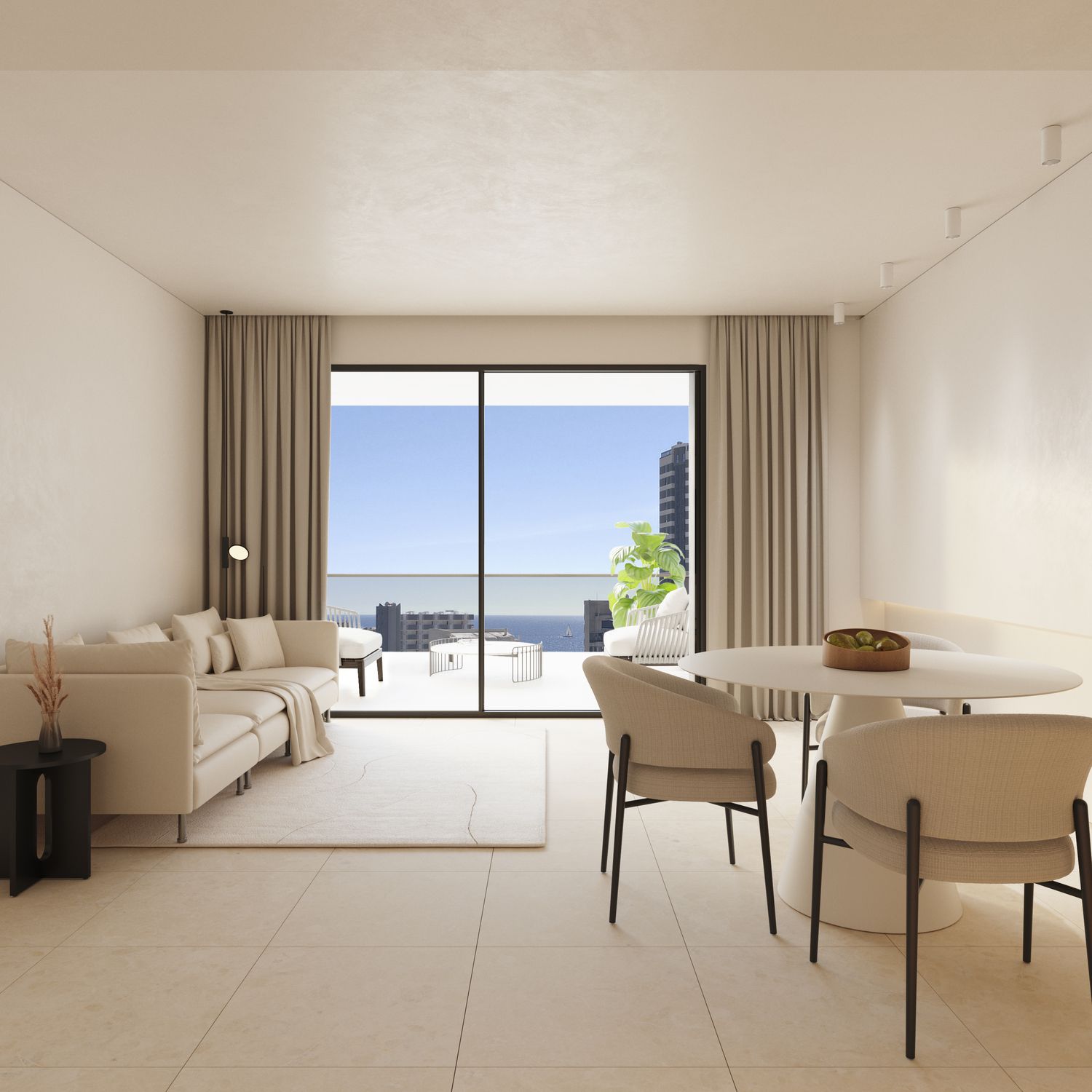 Apartment for sale in Calpe - exterior view of the high-rise tower