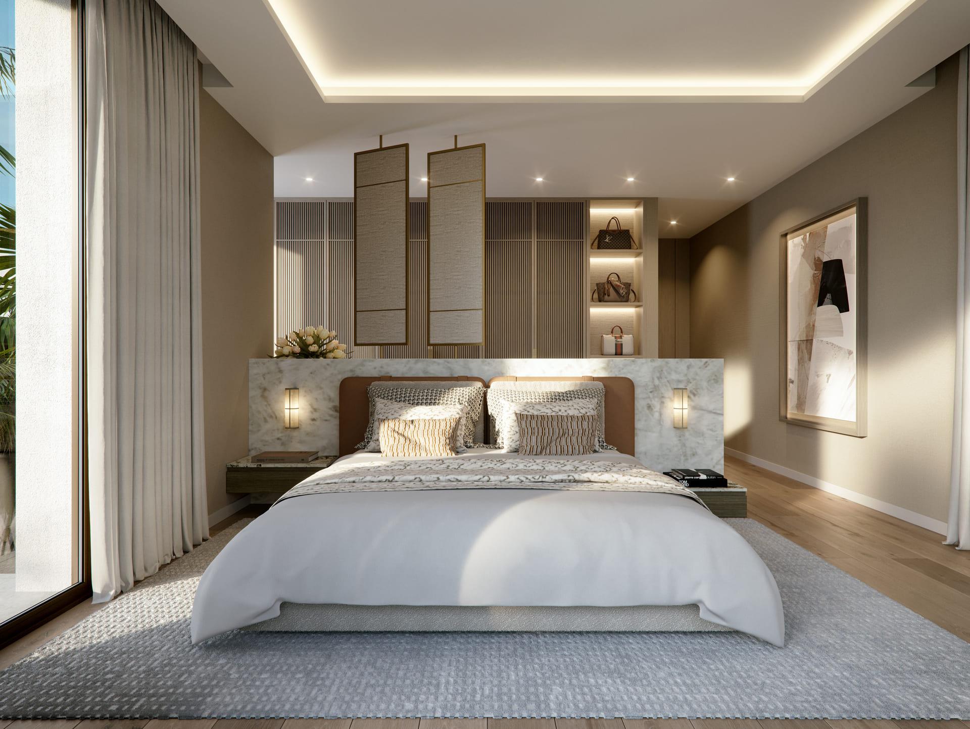 Fourth bedroom in 5-bedroom new-build villa, Nueva Andalucía, Marbella